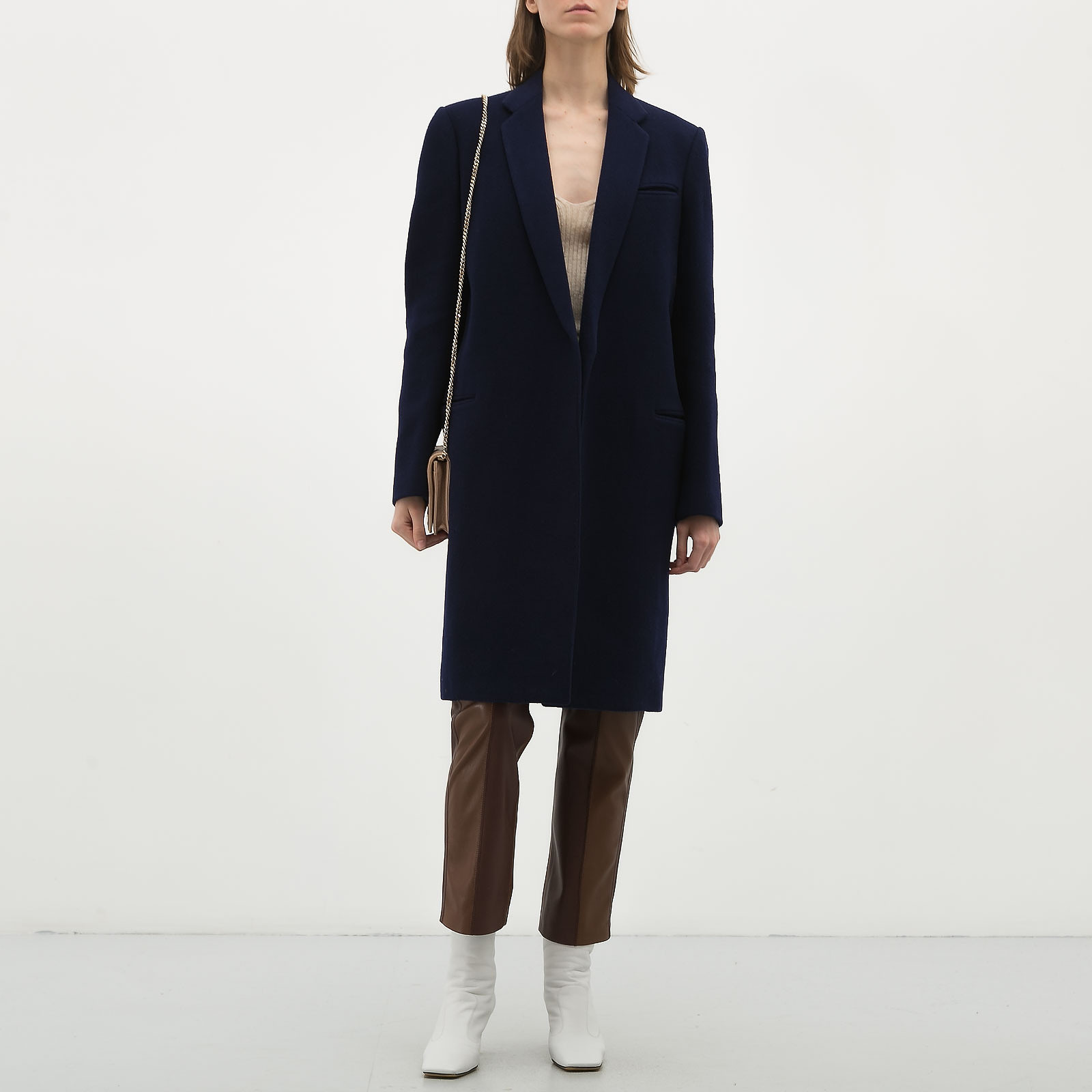 Пальто Celine синее, M - купить за 31800 ₽ | SFS