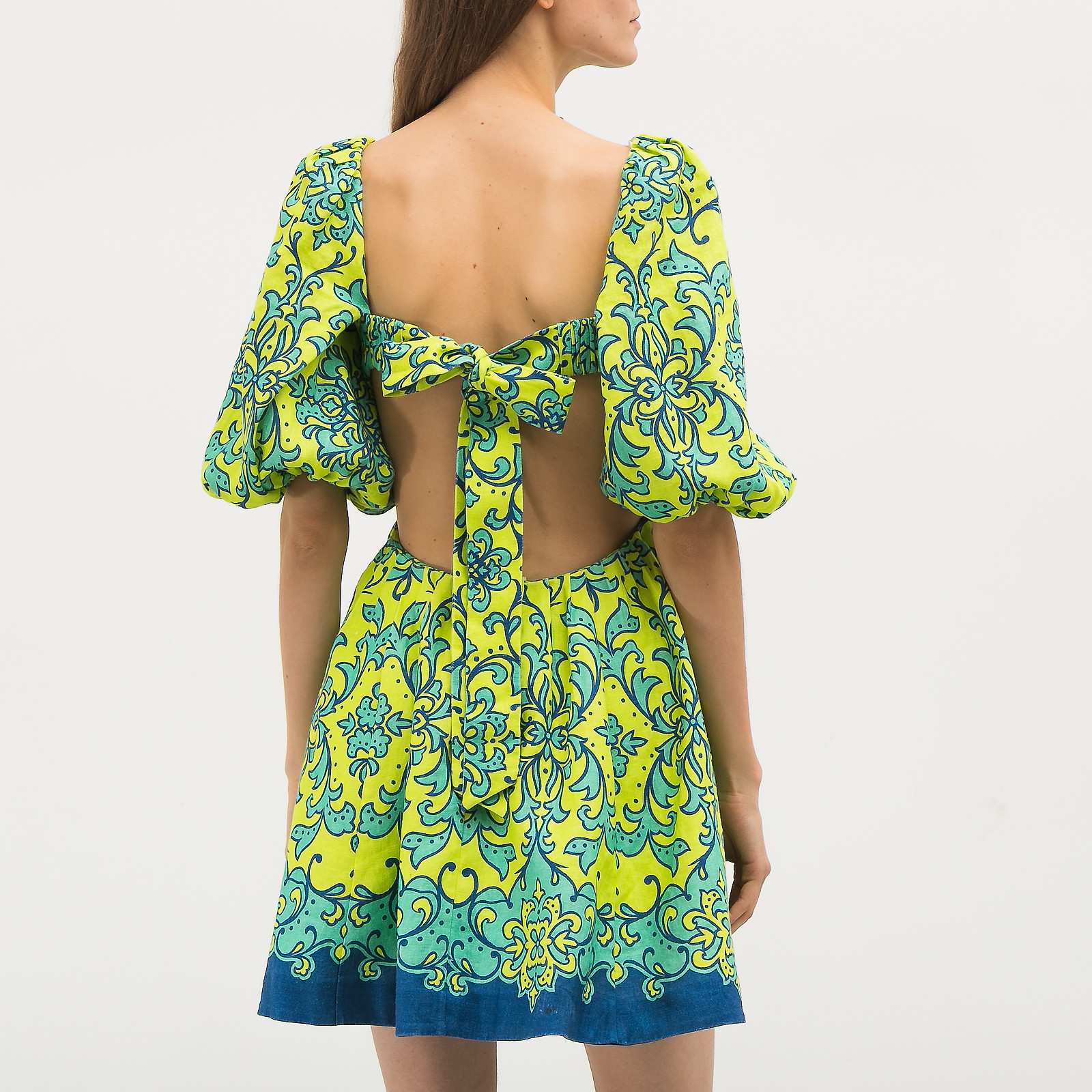 Платье желтого цвета Zimmermann - фото из каталога магазина брендовой одежды Second Friend Store Платье Zimmermann - купить оригинал в секонд-хенде SFS - 2