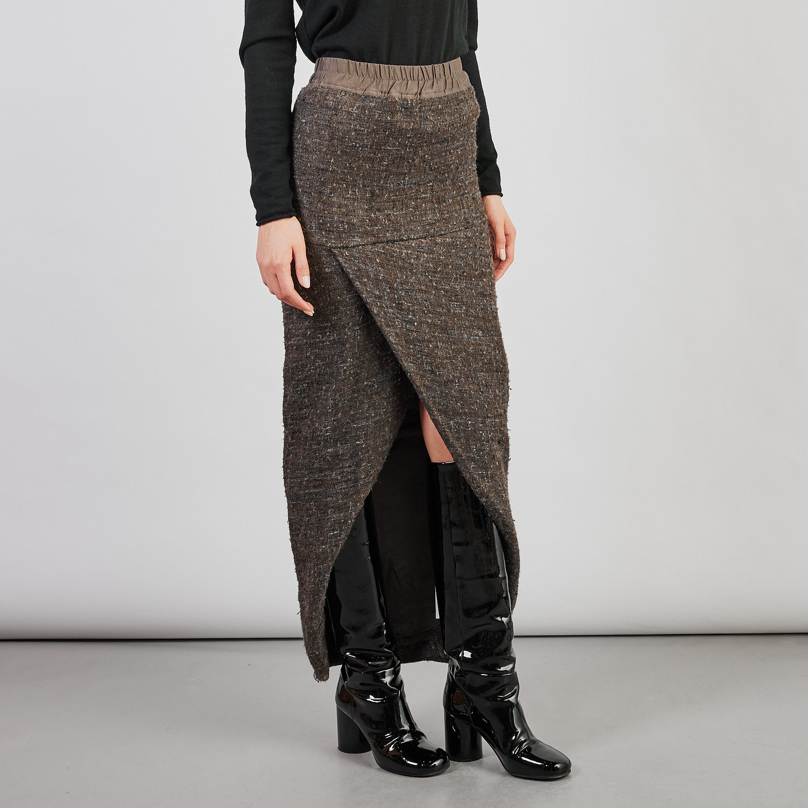 Юбка коричневого цвета Rick Owens - фото из каталога магазина брендовой одежды Second Friend Store Юбка Rick Owens - купить оригинал в секонд-хенде SFS - 3