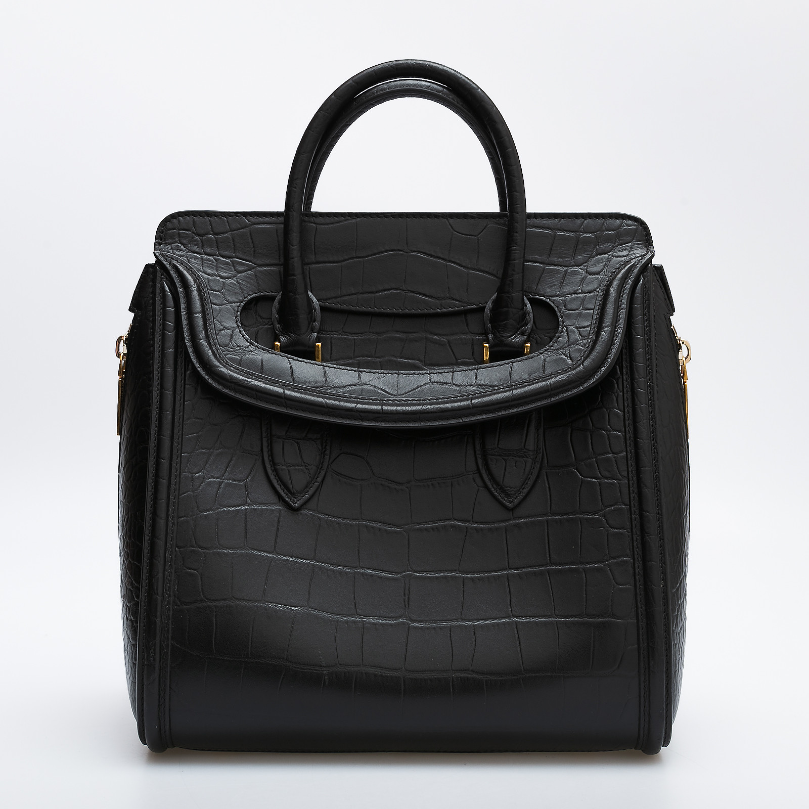 Сумка черного цвета Alexander McQueen - фото из каталога магазина брендовой одежды Second Friend Store Сумка Alexander McQueen - купить оригинал в секонд-хенде SFS - 1