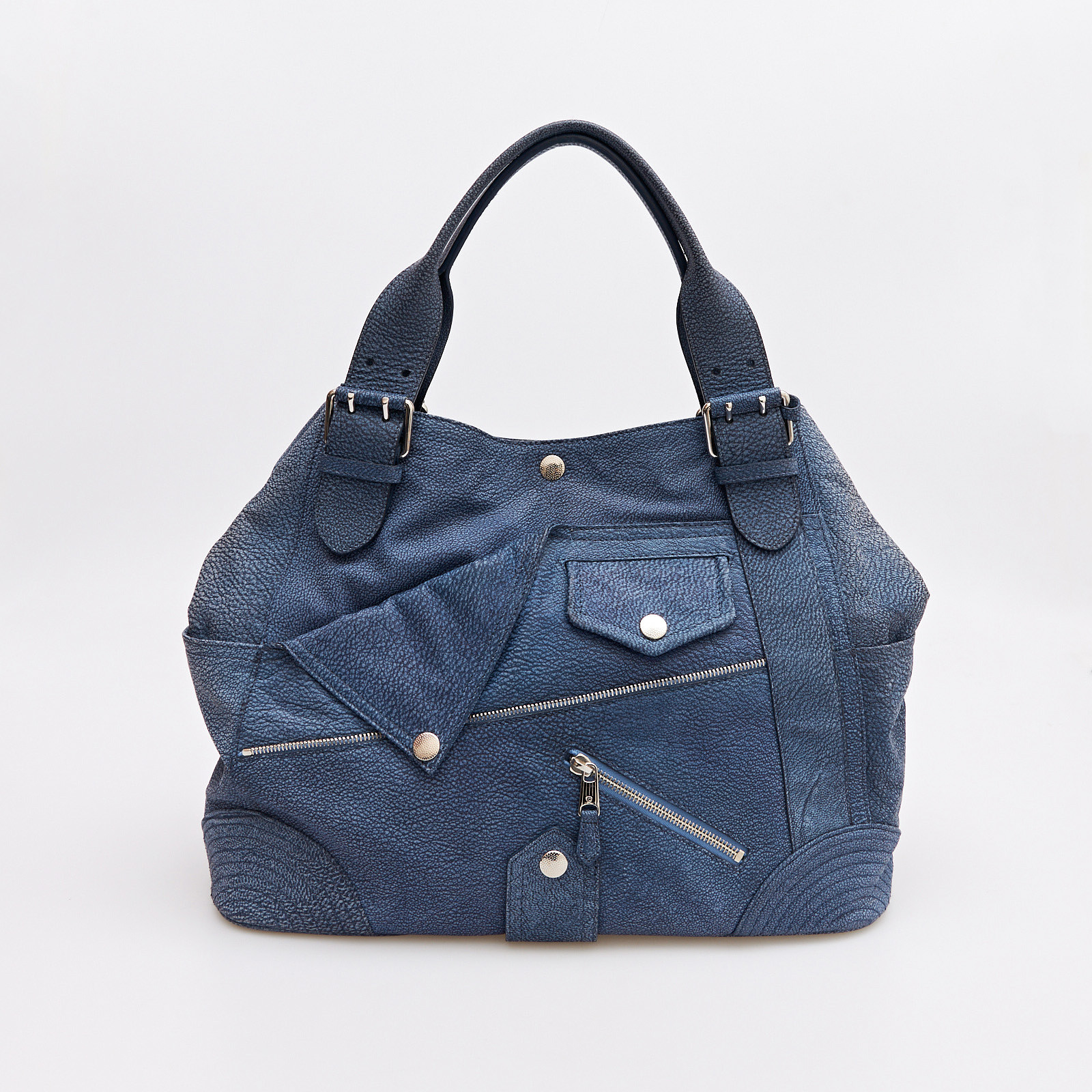 Сумка синего цвета Alexander McQueen - фото из каталога магазина брендовой одежды Second Friend Store Сумка Alexander McQueen - купить оригинал в секонд-хенде SFS - 1