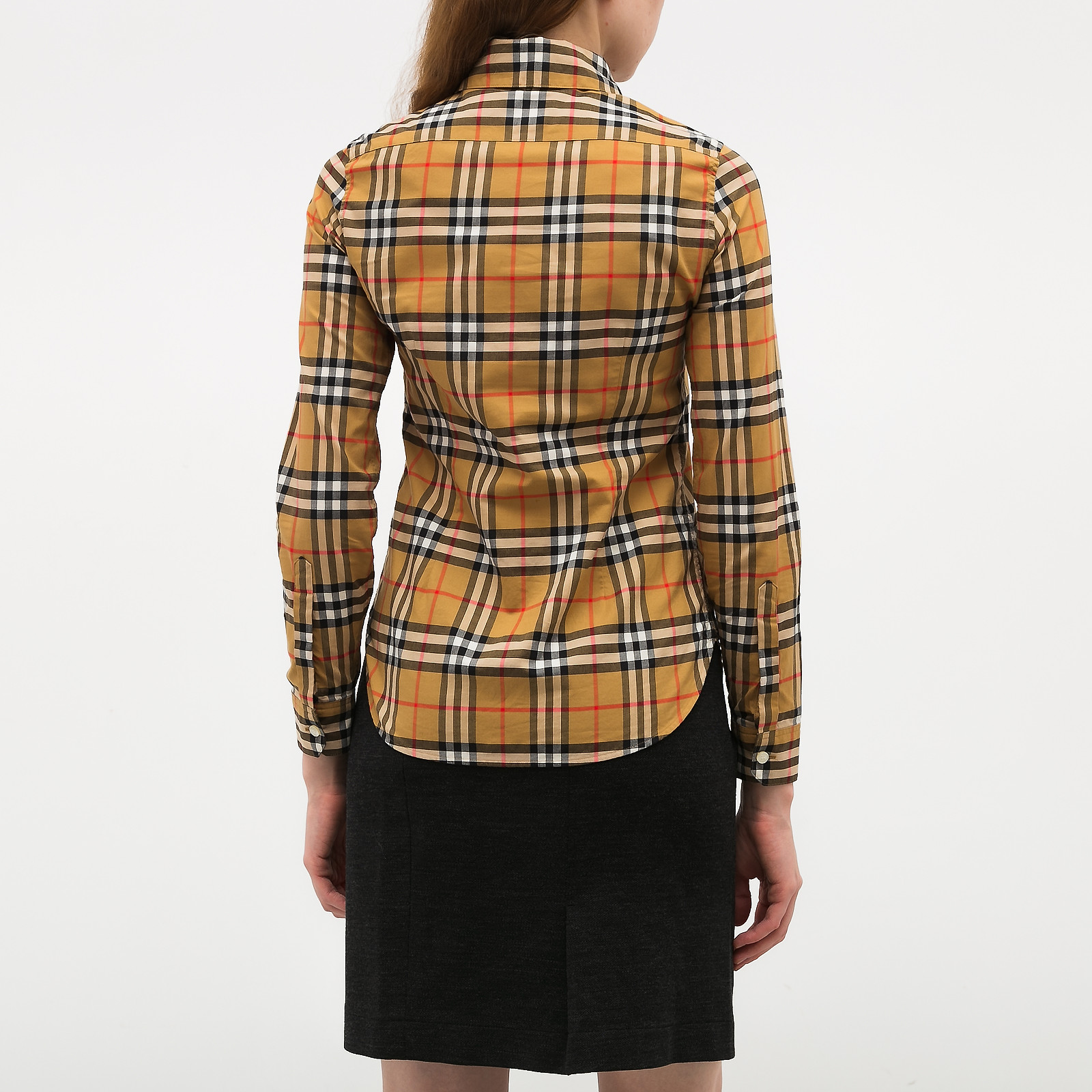 Рубашка  бежевого цвета Burberry - фото из каталога магазина брендовой одежды Second Friend Store Рубашка Burberry - купить оригинал в секонд-хенде SFS - 2