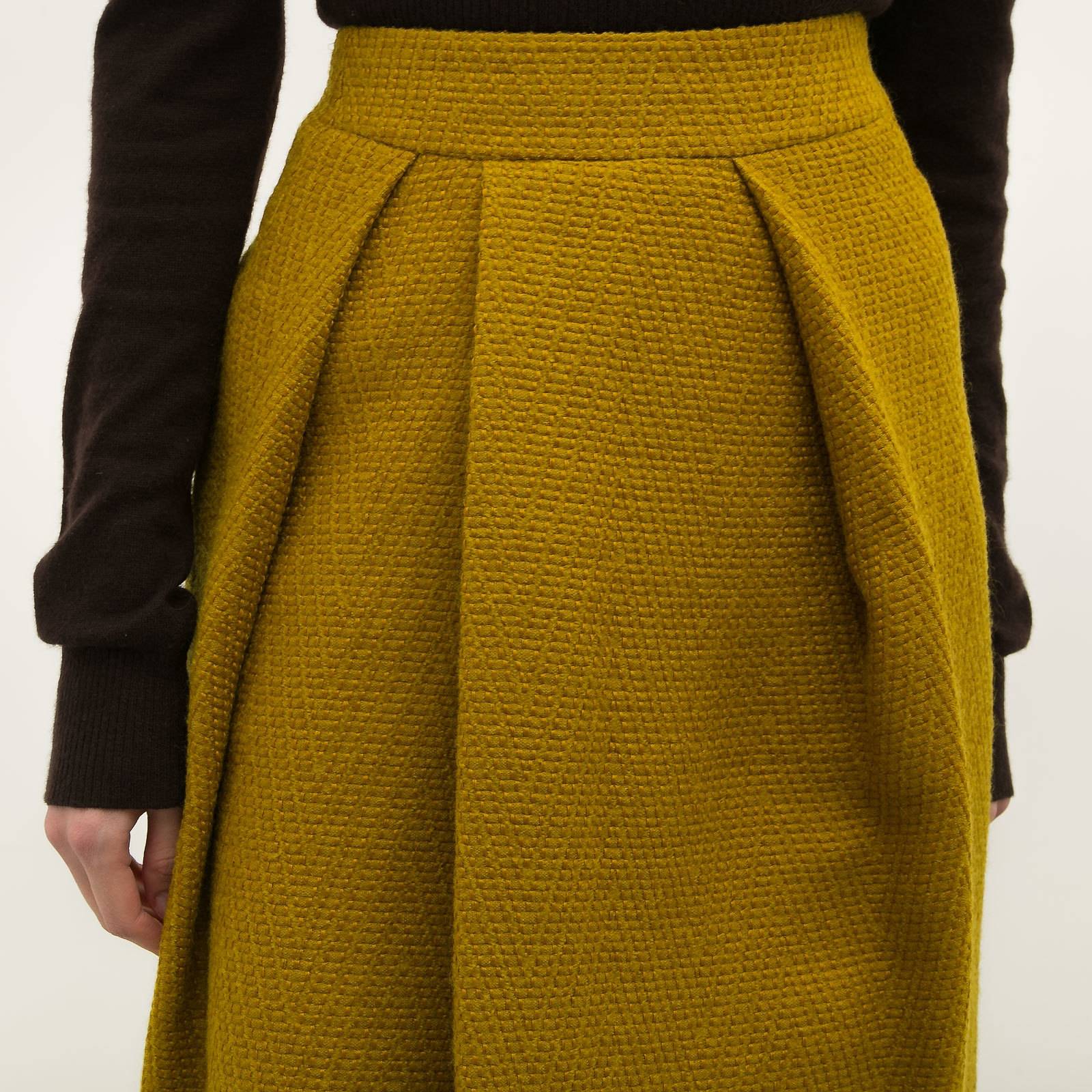 Юбка желтого цвета Dries Van Noten - фото из каталога магазина брендовой одежды Second Friend Store Юбка Dries Van Noten - купить оригинал в секонд-хенде SFS - 4