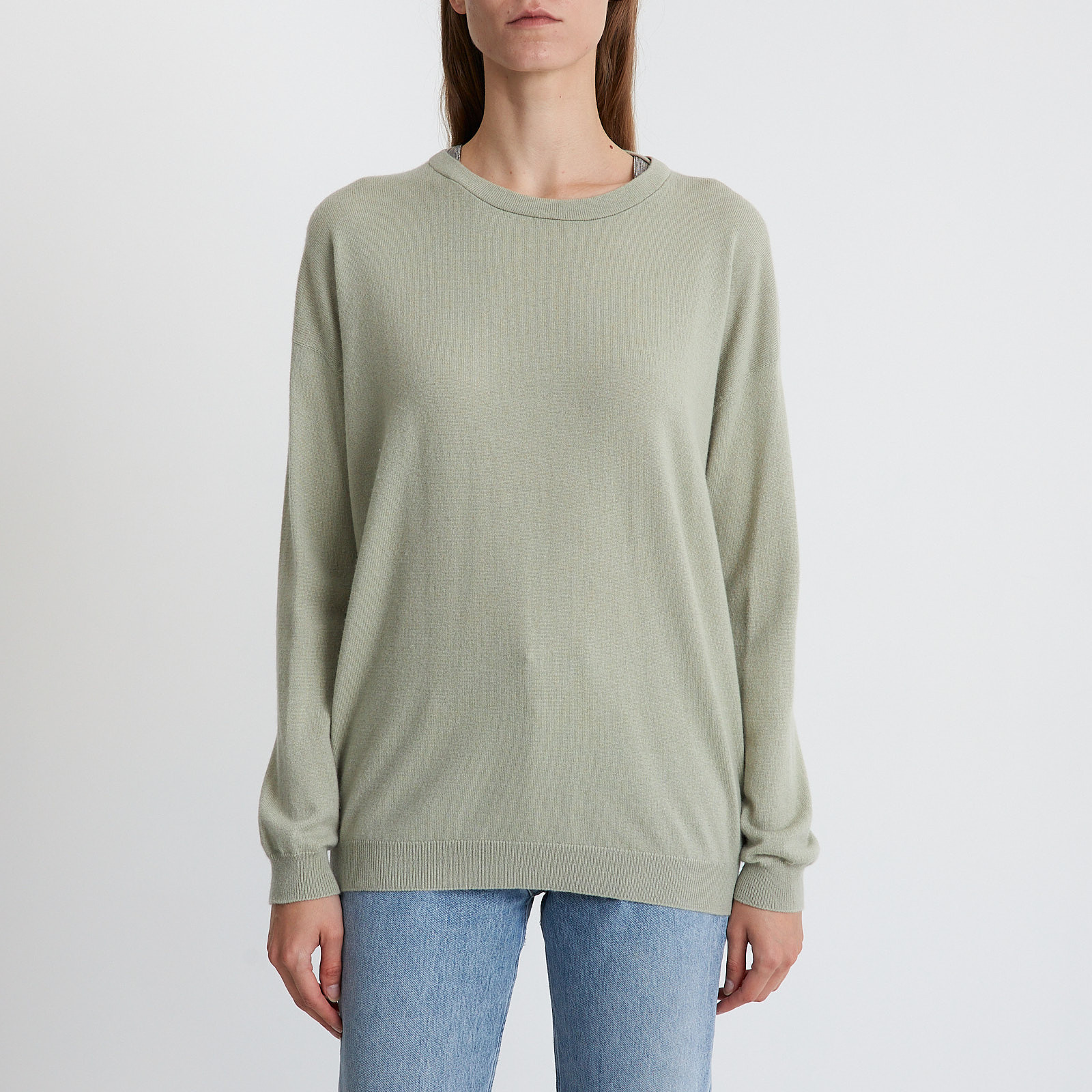 Джемпер зеленого цвета Brunello Cucinelli - фото из каталога магазина брендовой одежды Second Friend Store Джемпер Brunello Cucinelli - купить оригинал в секонд-хенде SFS - 1