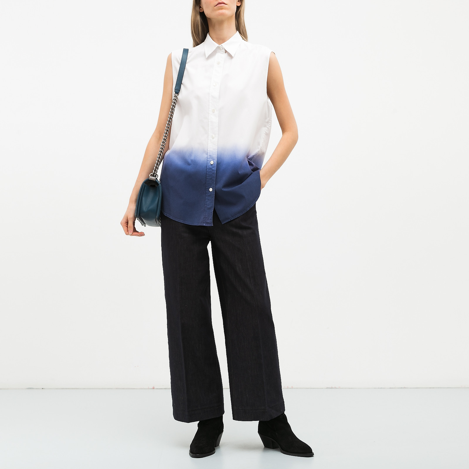 Рубашка белого цвета Acne Studios - фото из каталога магазина брендовой одежды Second Friend Store Рубашка Acne Studios - купить оригинал в секонд-хенде SFS - 2