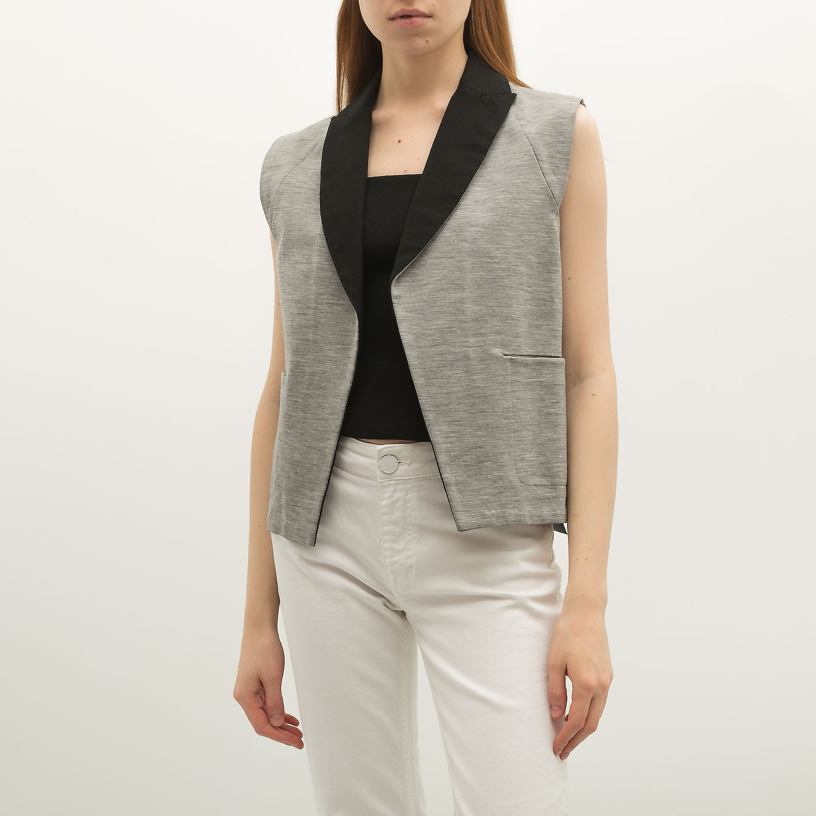 Жилет серого цвета Alexander Wang - фото из каталога магазина брендовой одежды Second Friend Store Жилет Alexander Wang - купить оригинал в секонд-хенде SFS - 1