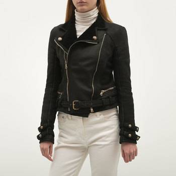 Кожаная куртка Balmain