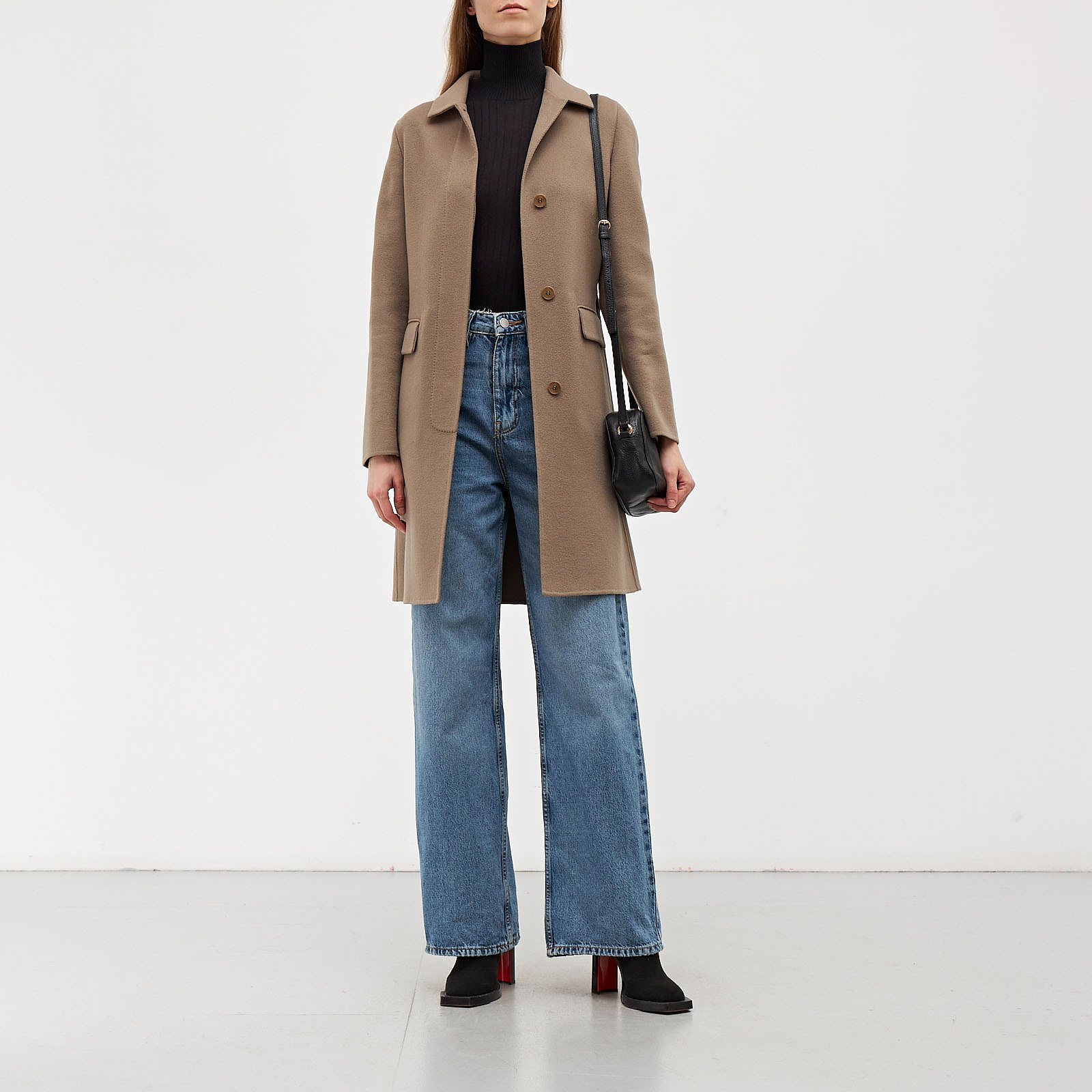 Пальто зеленого цвета Loro Piana - фото из каталога магазина брендовой одежды Second Friend Store Пальто Loro Piana - купить оригинал в секонд-хенде SFS - 2