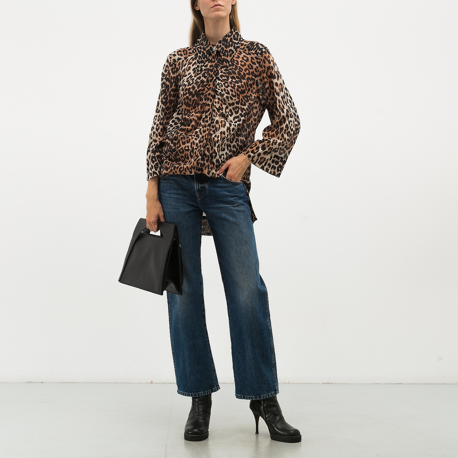 Платье бежевого цвета Ganni - фото из каталога магазина брендовой одежды Second Friend Store Платье Ganni - купить оригинал в секонд-хенде SFS - 3