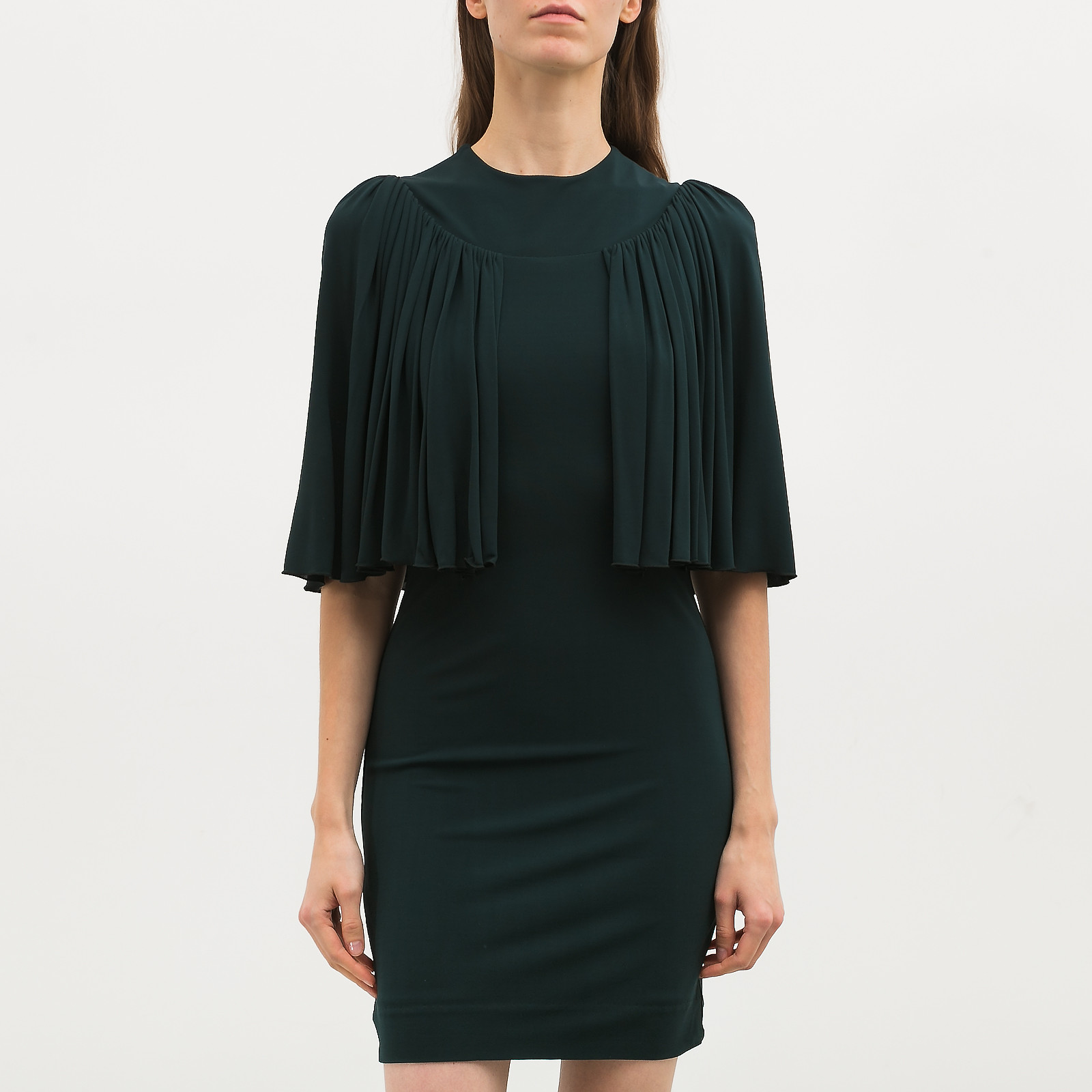 Платье зеленого цвета Alexander McQueen - фото из каталога магазина брендовой одежды Second Friend Store Платье Alexander McQueen - купить оригинал в секонд-хенде SFS - 1