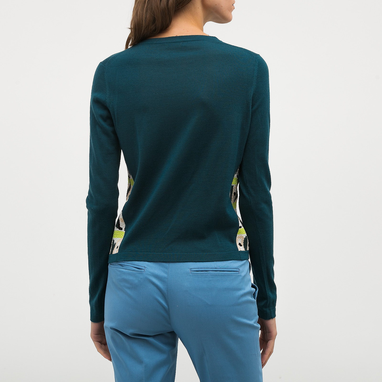 Кардиган зеленого цвета Paul by Paul Smith - фото из каталога магазина брендовой одежды Second Friend Store Кардиган Paul by Paul Smith - купить оригинал в секонд-хенде SFS - 3