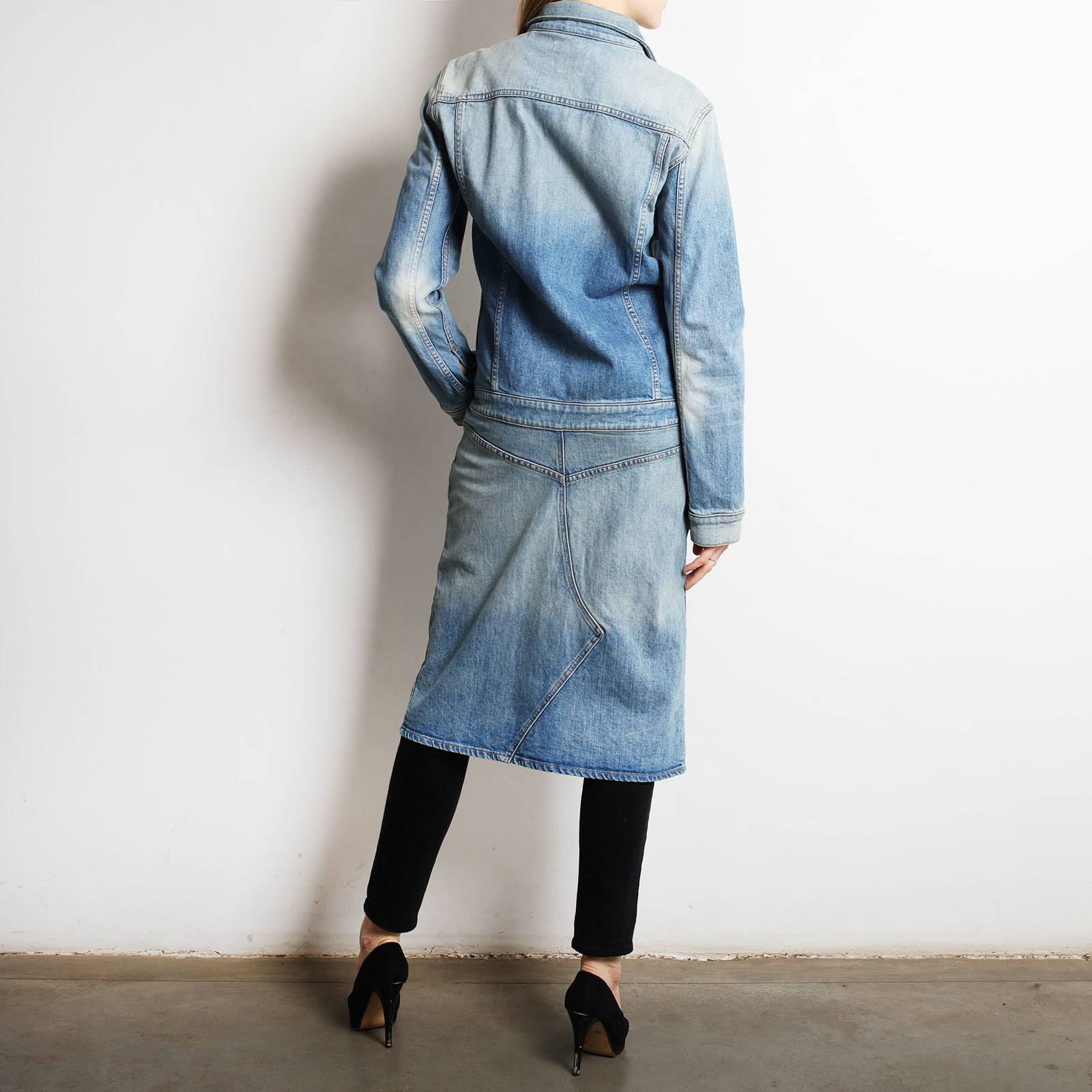 Джинсовое пальто 6397 - купить оригинал в секонд-хенде SFS
