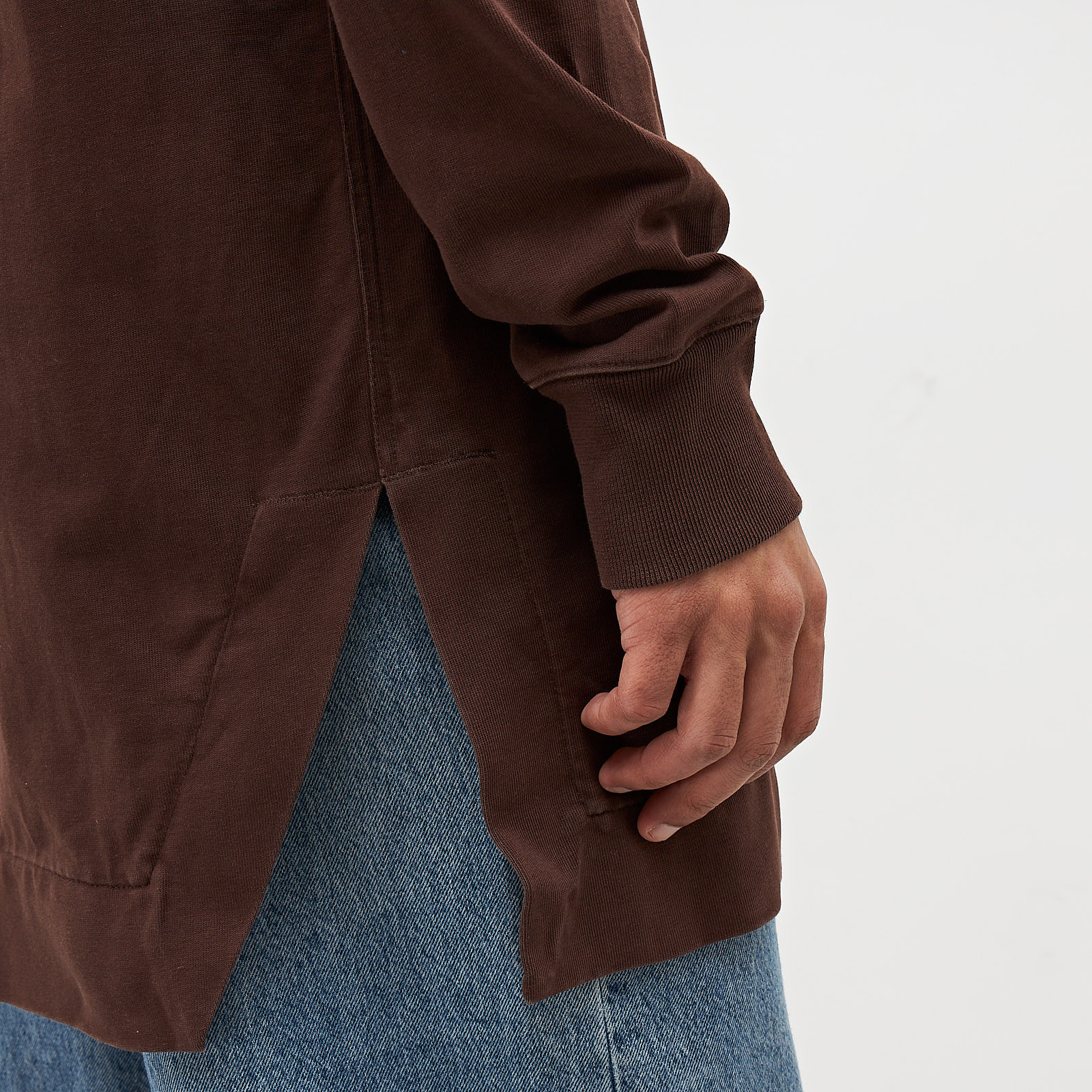 Худи коричневого цвета Rick Owens - фото из каталога магазина брендовой одежды Second Friend Store Худи Rick Owens - купить оригинал в секонд-хенде SFS - 5