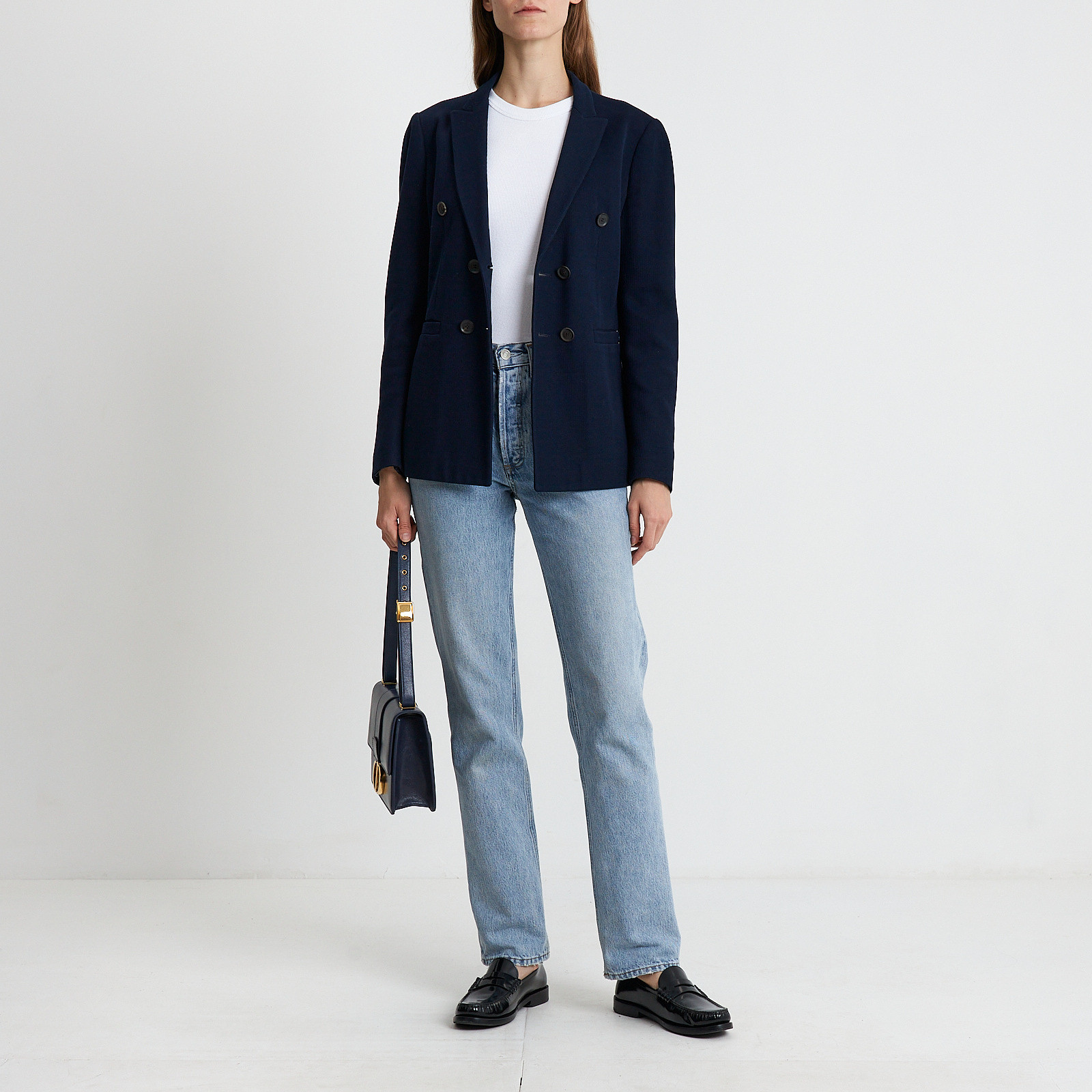 Пиджак синего цвета Gucci - фото из каталога магазина брендовой одежды Second Friend Store Пиджак Gucci - купить оригинал в секонд-хенде SFS - 2