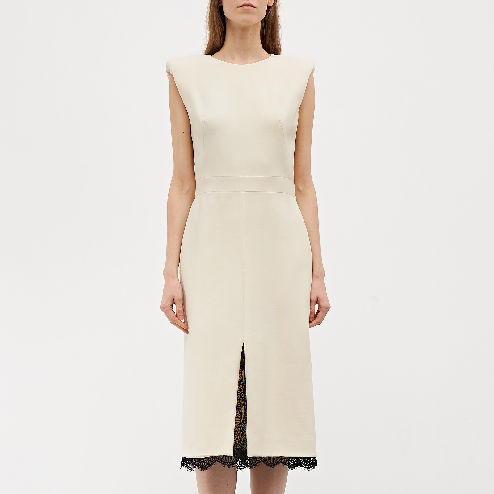 Платье белого цвета Alexander McQueen - фото из каталога магазина брендовой одежды Second Friend Store Платье Alexander McQueen - купить оригинал в секонд-хенде SFS - 1