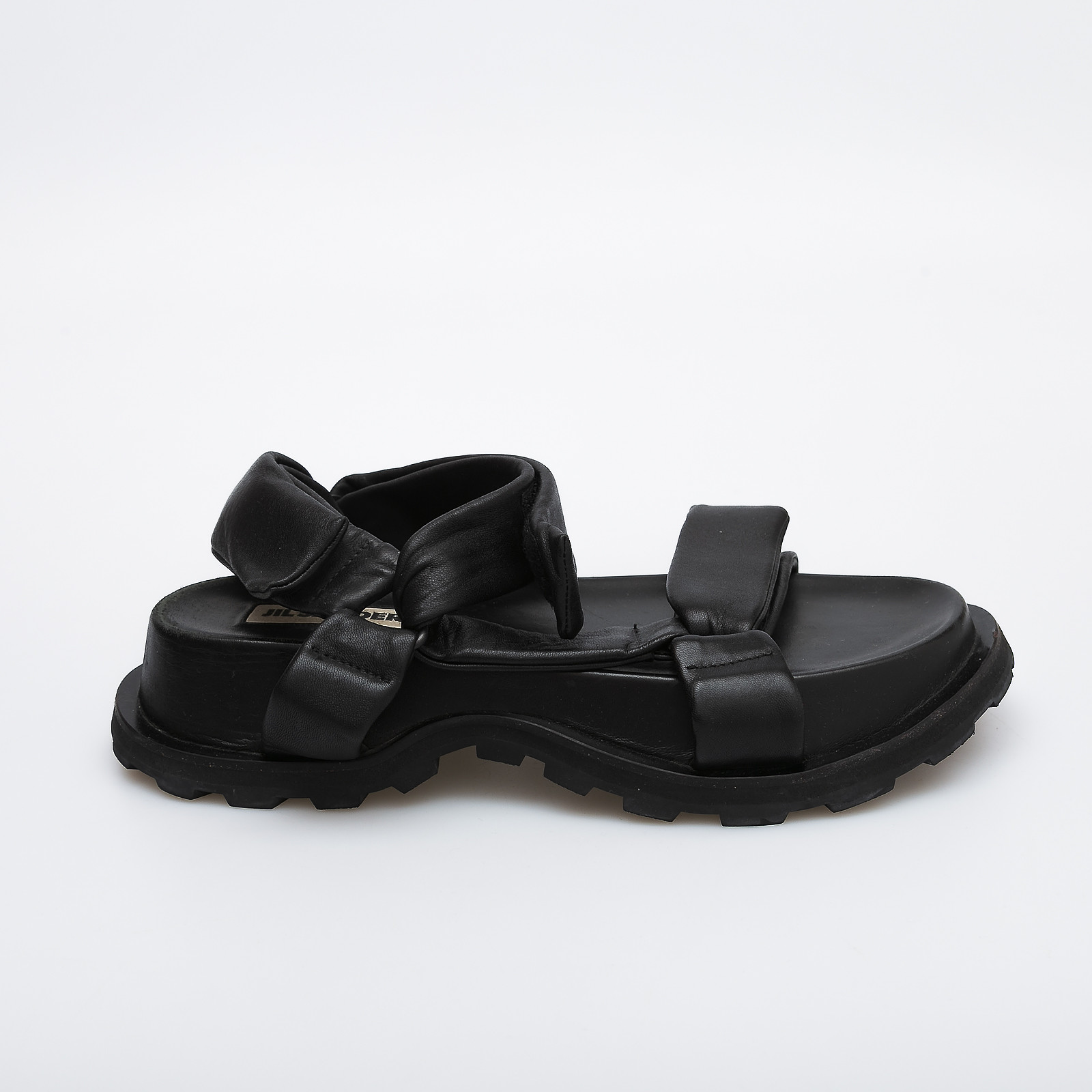 Сандалии  черного цвета Jil Sander - фото из каталога магазина брендовой одежды Second Friend Store Сандалии Jil Sander - купить оригинал в секонд-хенде SFS - 1