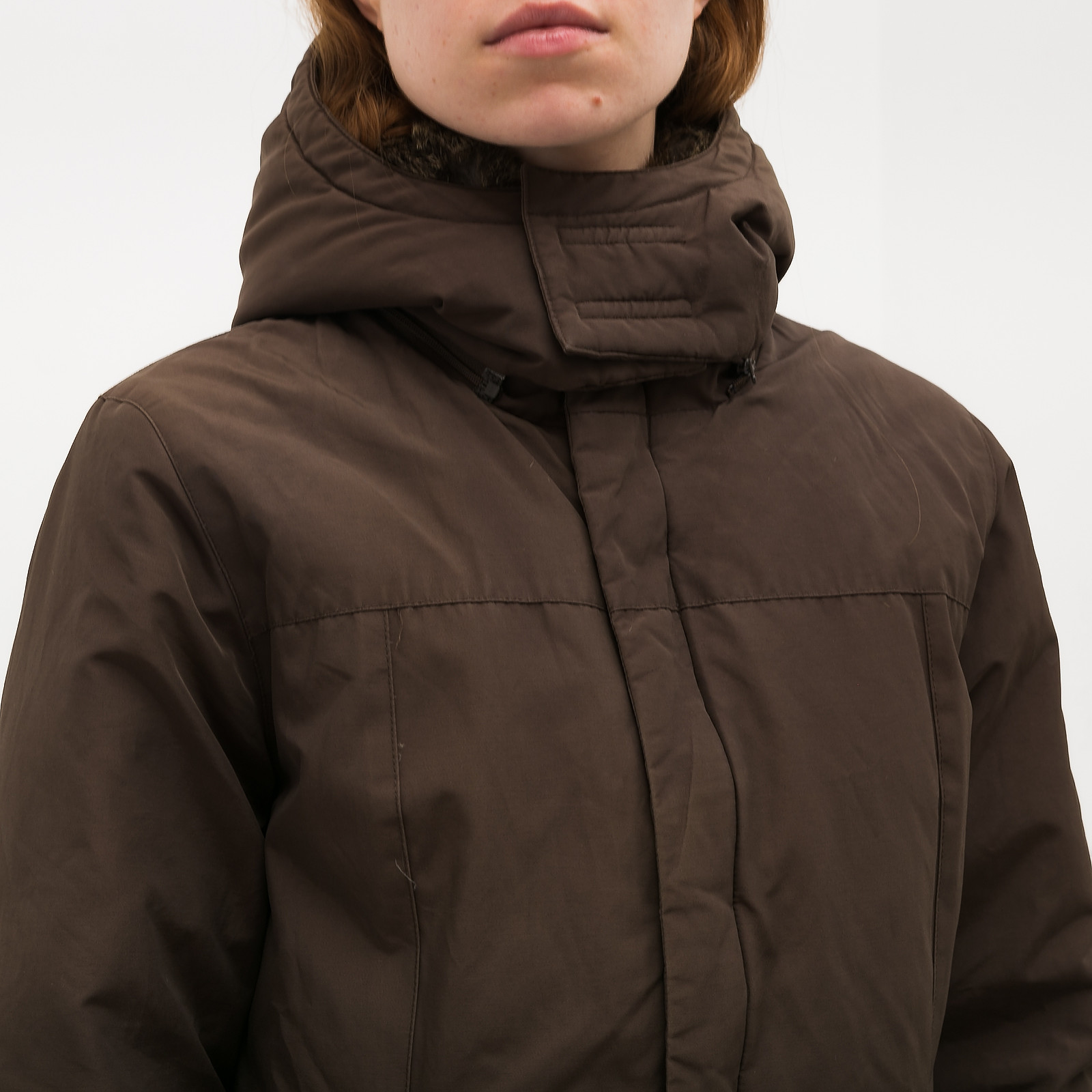 Парка зеленого цвета Woolrich - фото из каталога магазина брендовой одежды Second Friend Store Парка Woolrich - купить оригинал в секонд-хенде SFS - 4