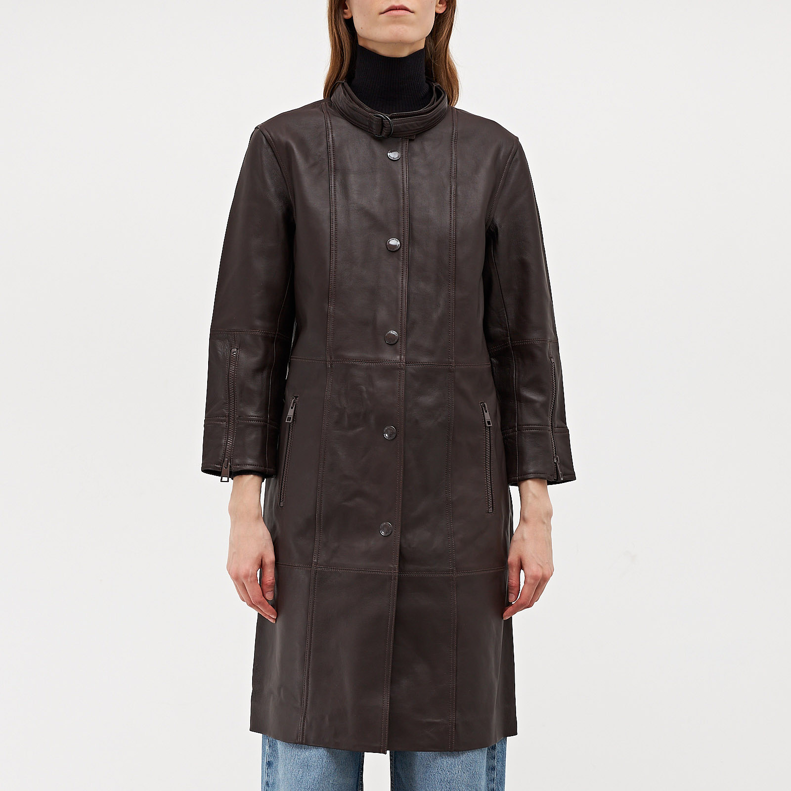 Кожаное пальто Zadig & Voltaire - купить оригинал в секонд-хенде SFS - 1