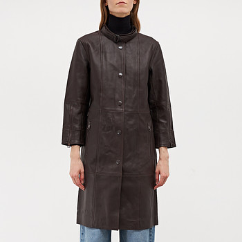 Кожаное пальто Zadig & Voltaire