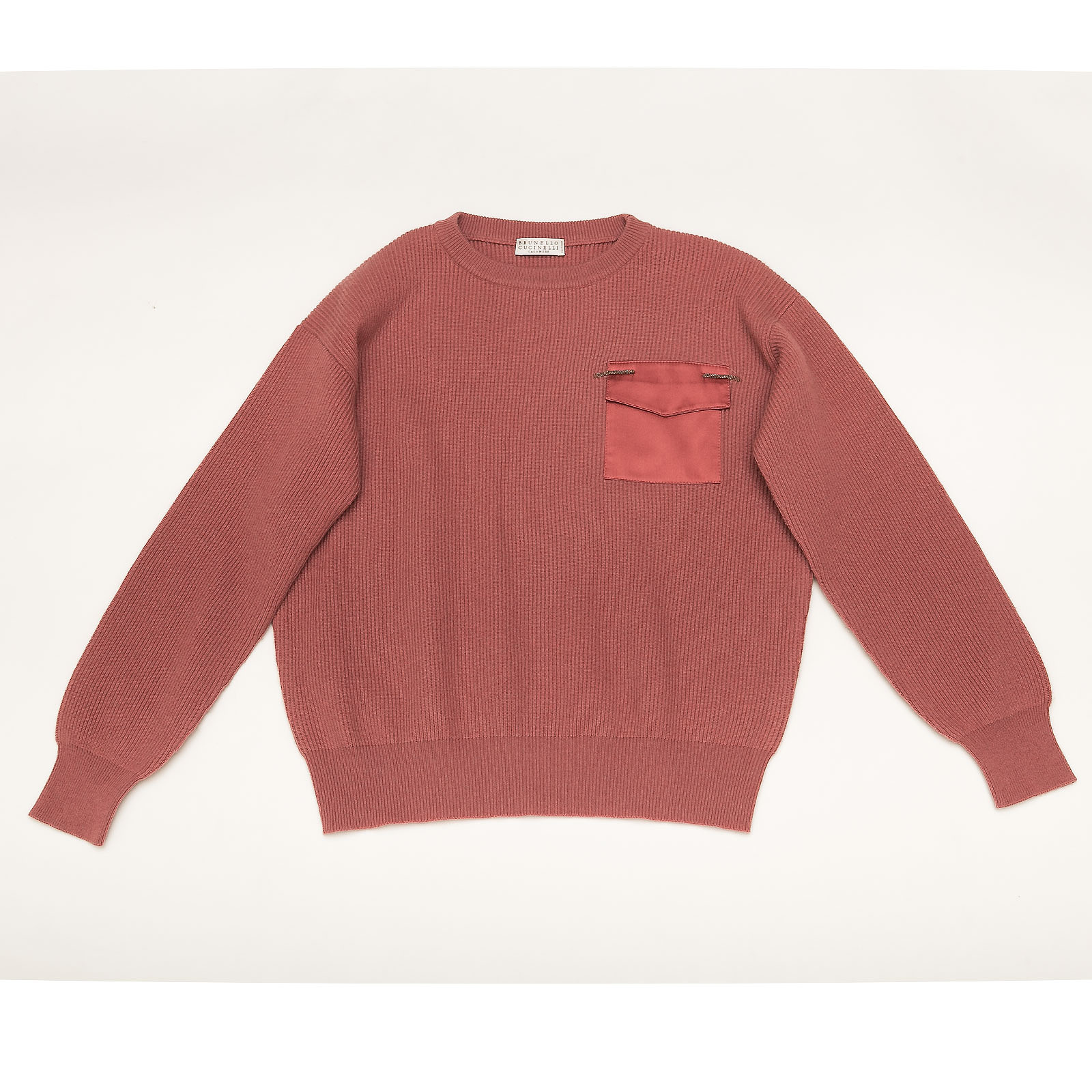 Свитер розового цвета Brunello Cucinelli - фото из каталога магазина брендовой одежды Second Friend Store Свитер Brunello Cucinelli - купить оригинал в секонд-хенде SFS - 1