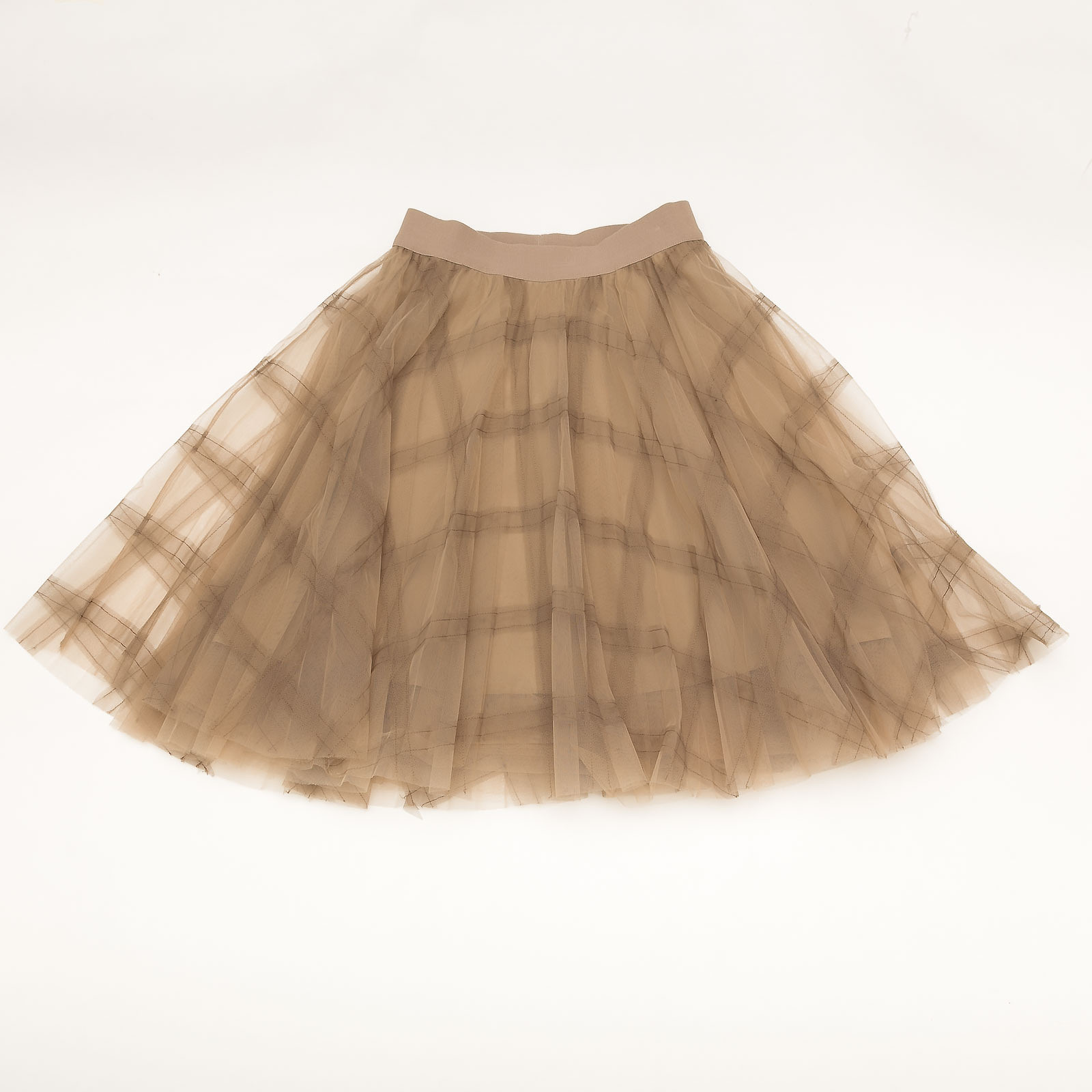 Юбка  серого цвета Brunello Cucinelli - фото из каталога магазина брендовой одежды Second Friend Store Юбка Brunello Cucinelli - купить оригинал в секонд-хенде SFS - 1