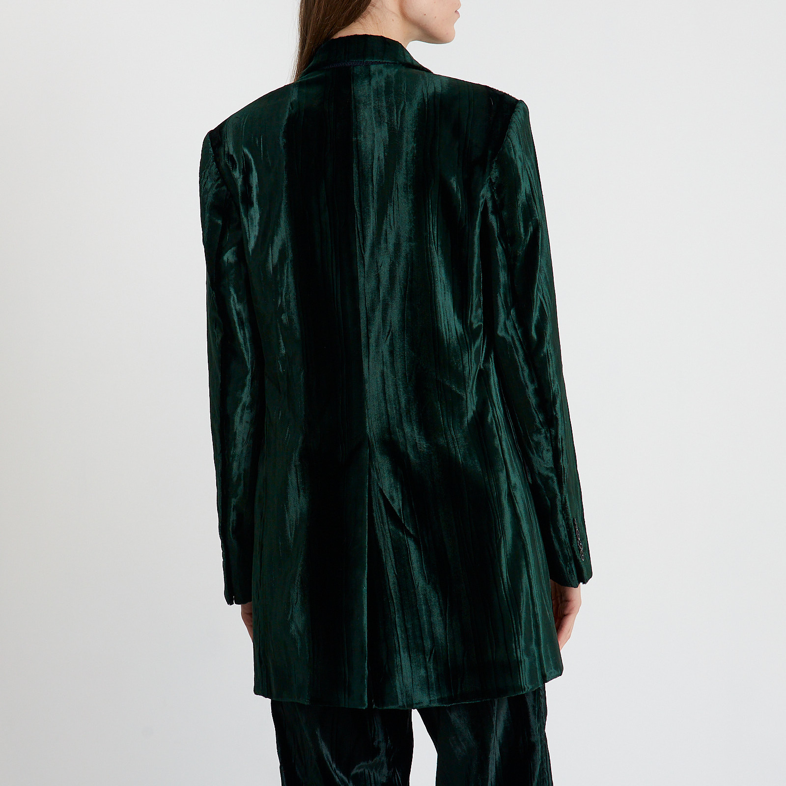 Костюм зеленого цвета Dries Van Noten - фото из каталога магазина брендовой одежды Second Friend Store Костюм Dries Van Noten - купить оригинал в секонд-хенде SFS - 5