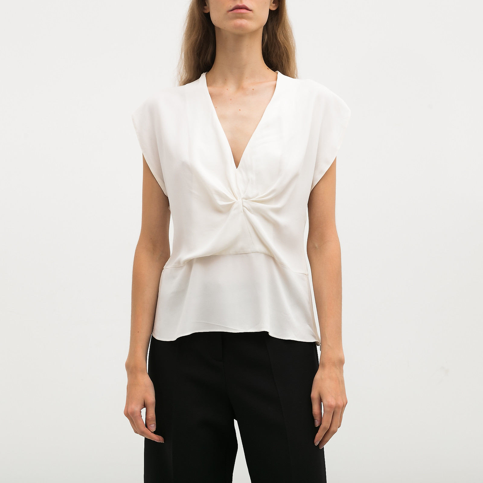 Топ  белого цвета Marni - фото из каталога магазина брендовой одежды Second Friend Store Топ Marni - купить оригинал в секонд-хенде SFS - 1