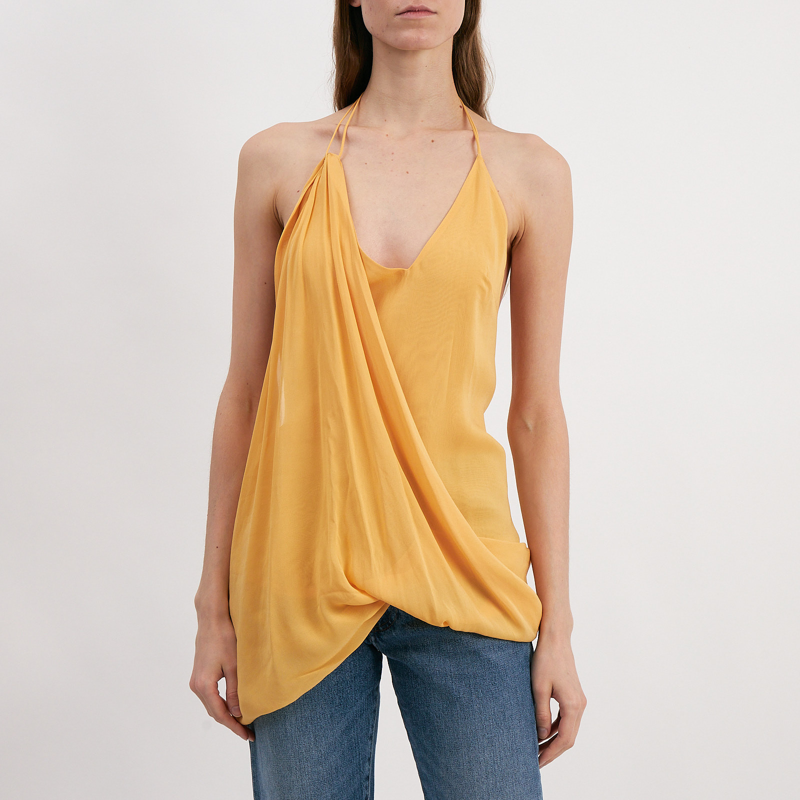 Топ желтого цвета Jacquemus - фото из каталога магазина брендовой одежды Second Friend Store Топ Jacquemus - купить оригинал в секонд-хенде SFS - 1