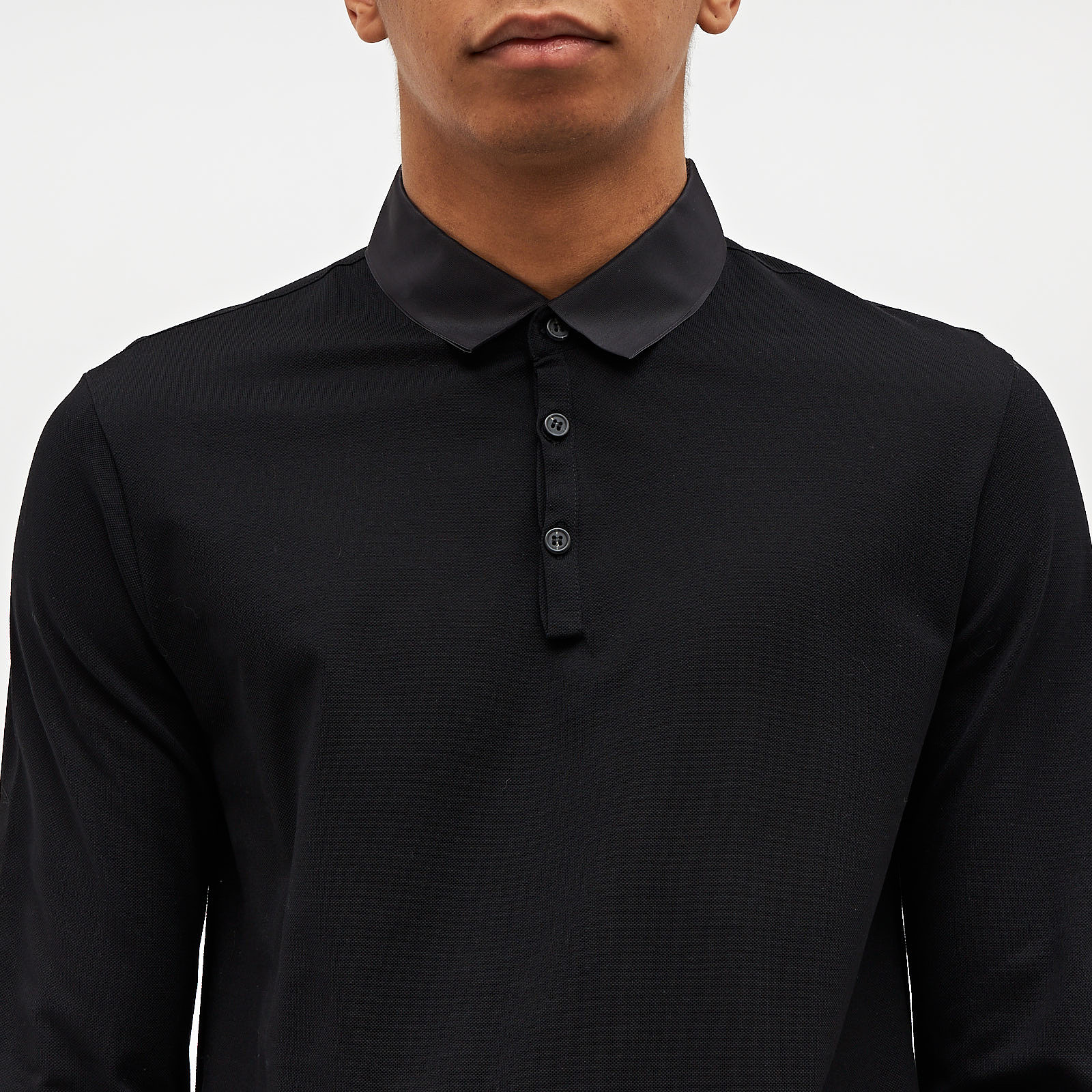 Поло черного цвета Lanvin - фото из каталога магазина брендовой одежды Second Friend Store Поло Lanvin - купить оригинал в секонд-хенде SFS - 4