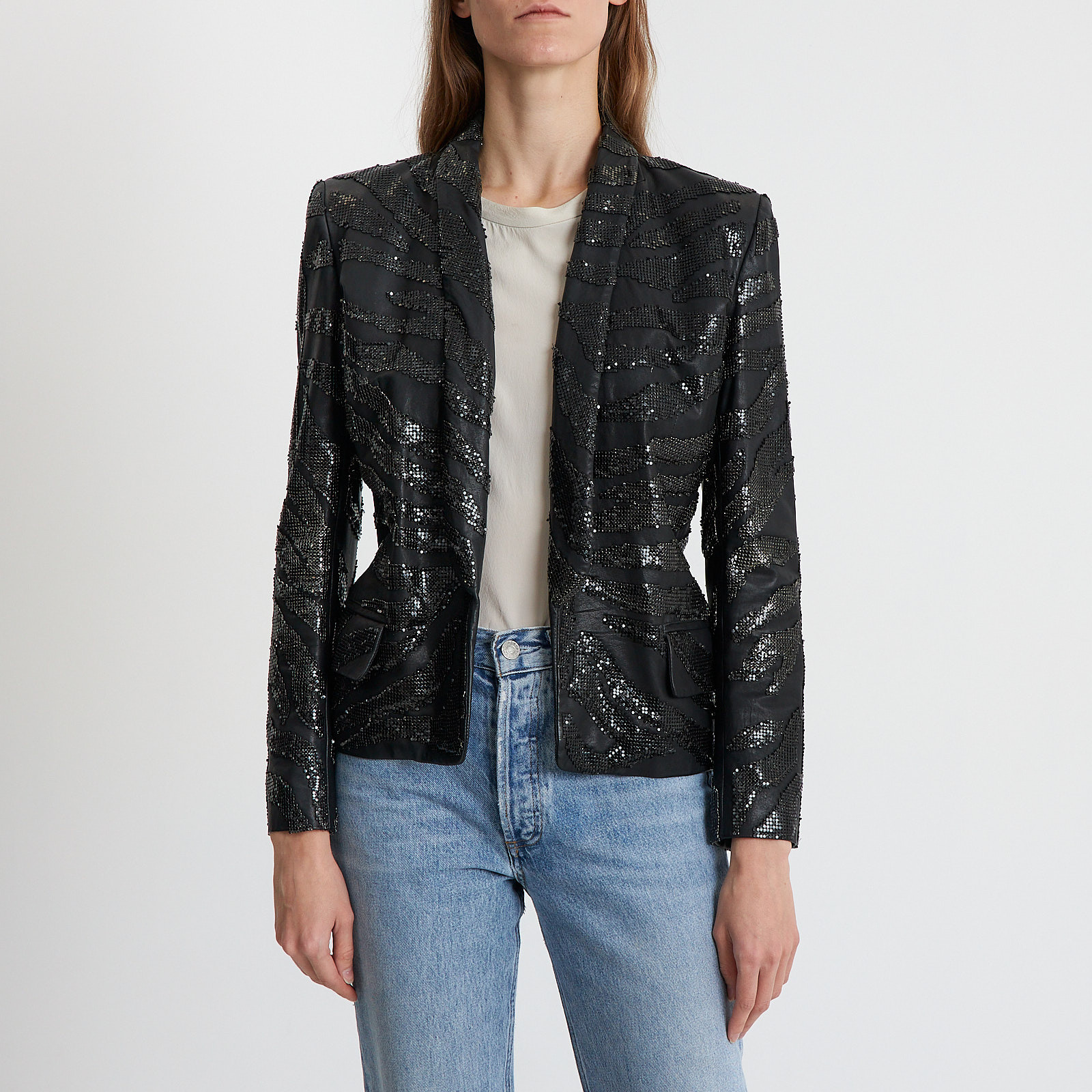 Жакет черного цвета Balmain - фото из каталога магазина брендовой одежды Second Friend Store Жакет Balmain - купить оригинал в секонд-хенде SFS - 1