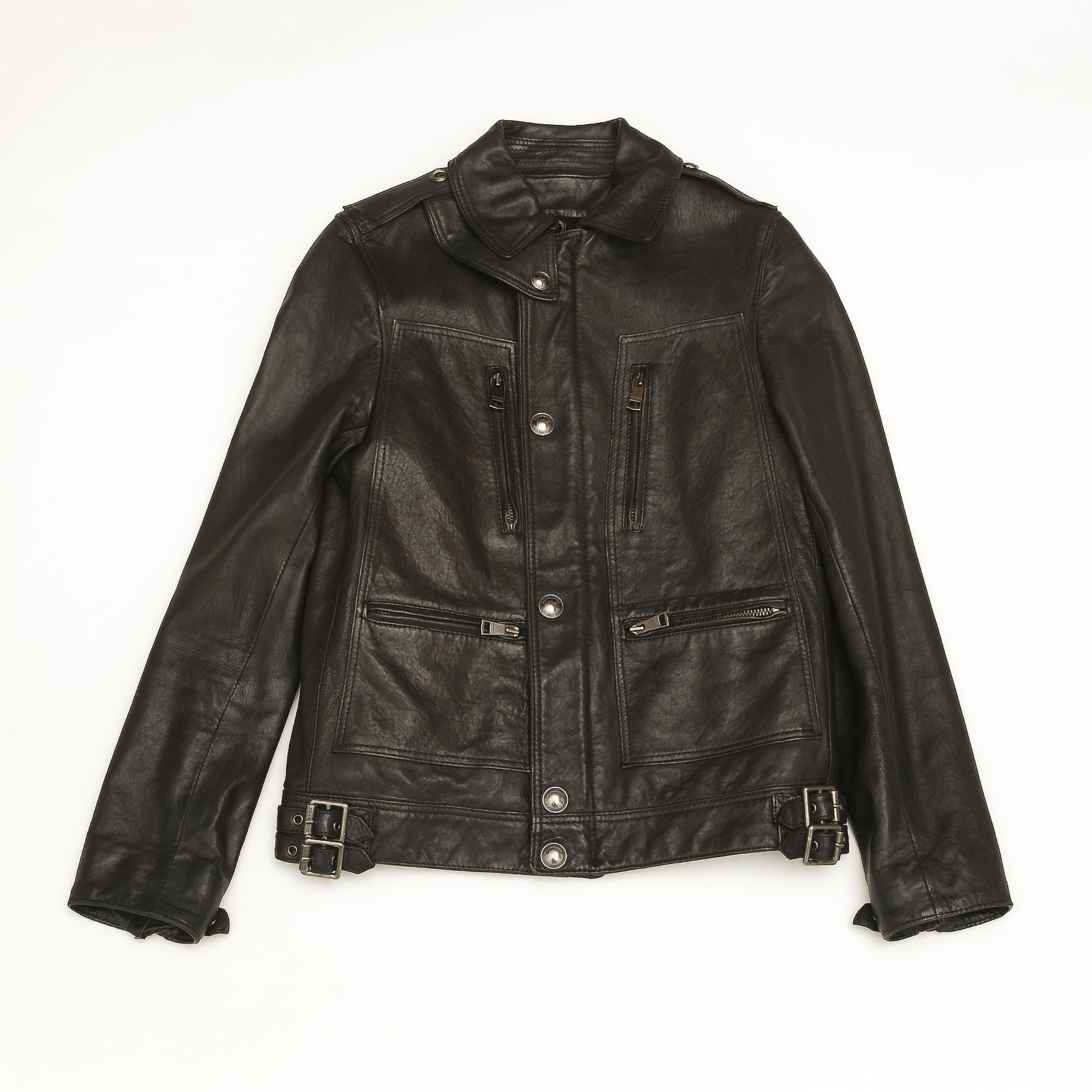 Куртка кожаная Burberry - купить оригинал в секонд-хенде SFS - 1