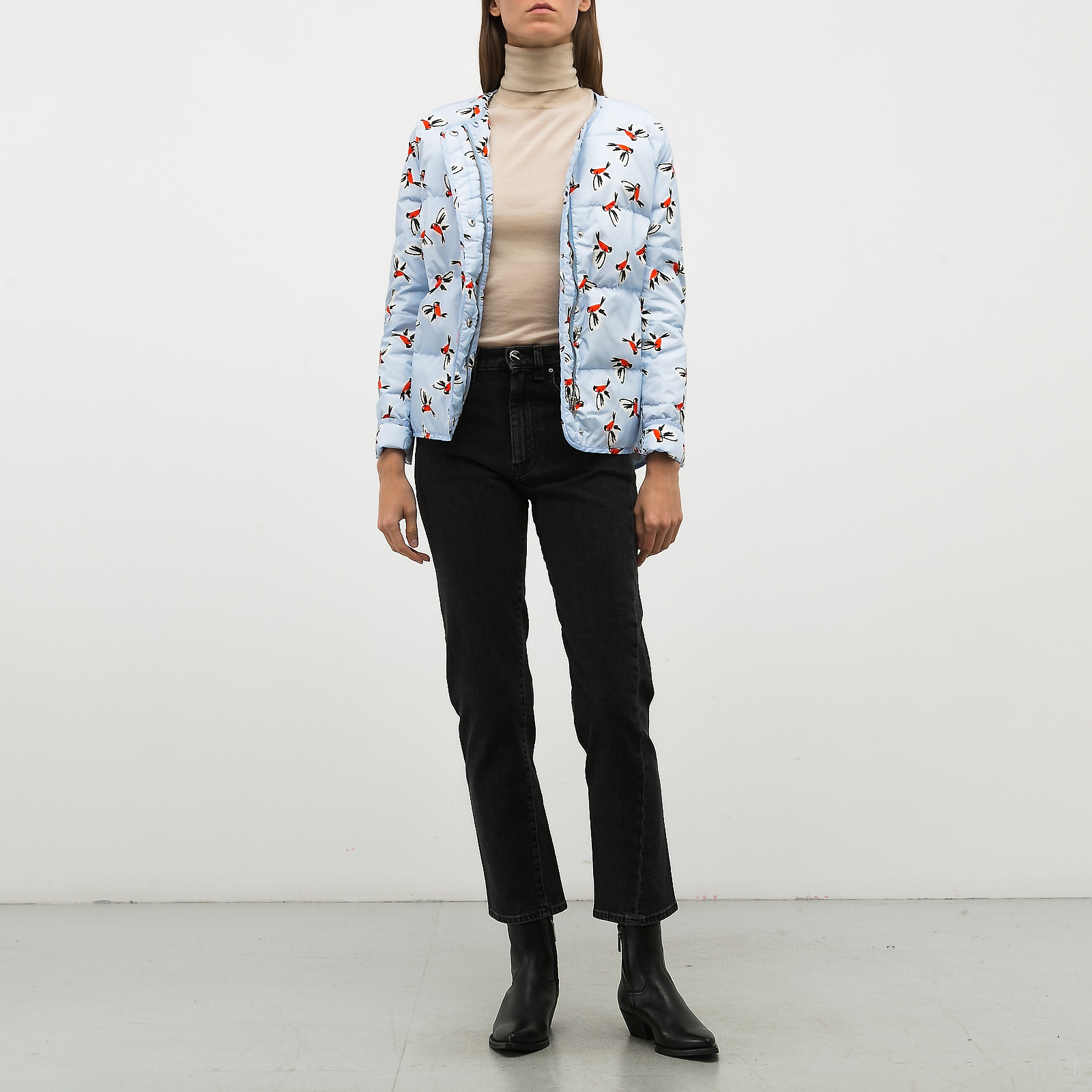 Пуховик голубого цвета Alexander Terekhov - фото из каталога магазина брендовой одежды Second Friend Store Пуховик Alexander Terekhov - купить оригинал в секонд-хенде SFS - 2