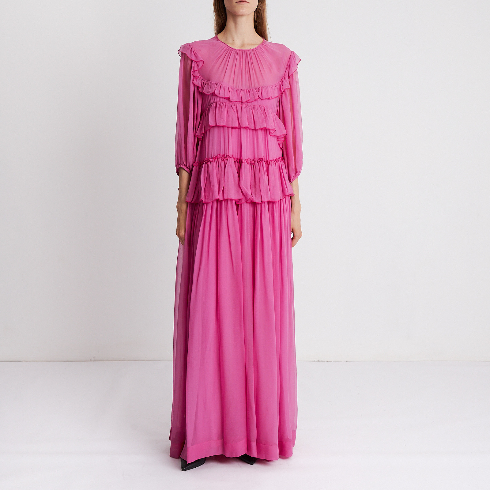 Платье розового цвета N21 - фото из каталога магазина брендовой одежды Second Friend Store Платье N21 - купить оригинал в секонд-хенде SFS - 1