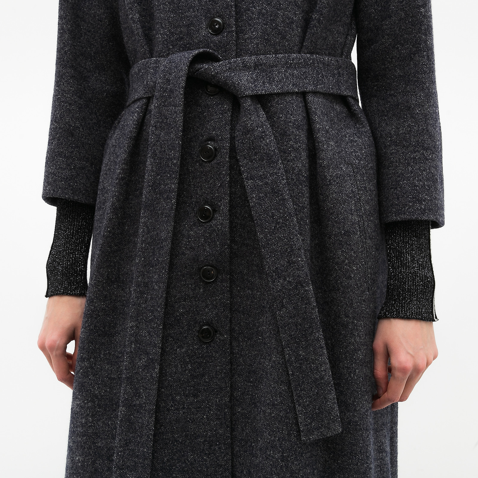 Пальто серого цвета Alexander Terekhov - фото из каталога магазина брендовой одежды Second Friend Store Пальто Alexander Terekhov - купить оригинал в секонд-хенде SFS - 4