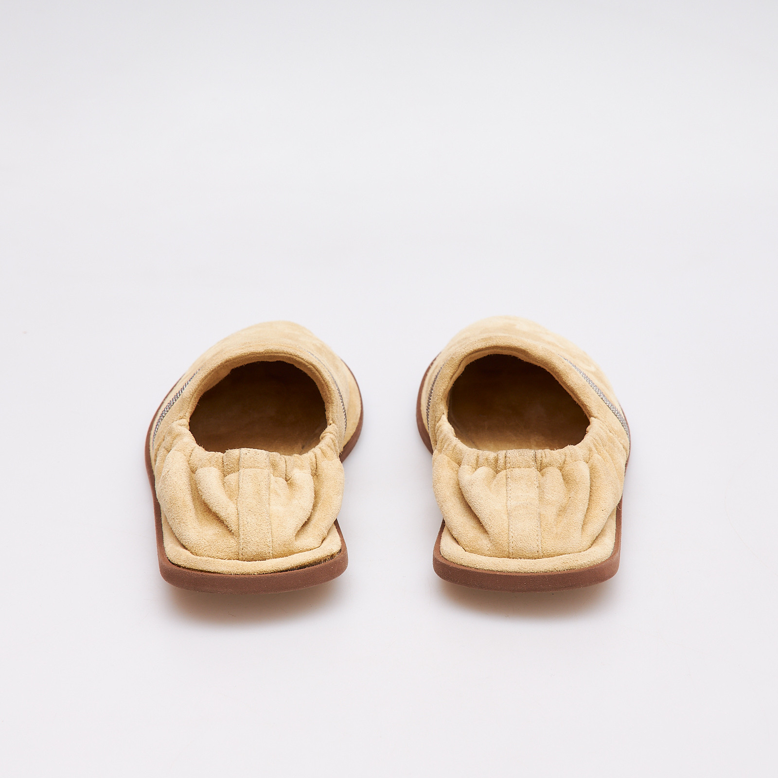 Лоферы  бежевого цвета Brunello Cucinelli - фото из каталога магазина брендовой одежды Second Friend Store Лоферы Brunello Cucinelli - купить оригинал в секонд-хенде SFS - 3