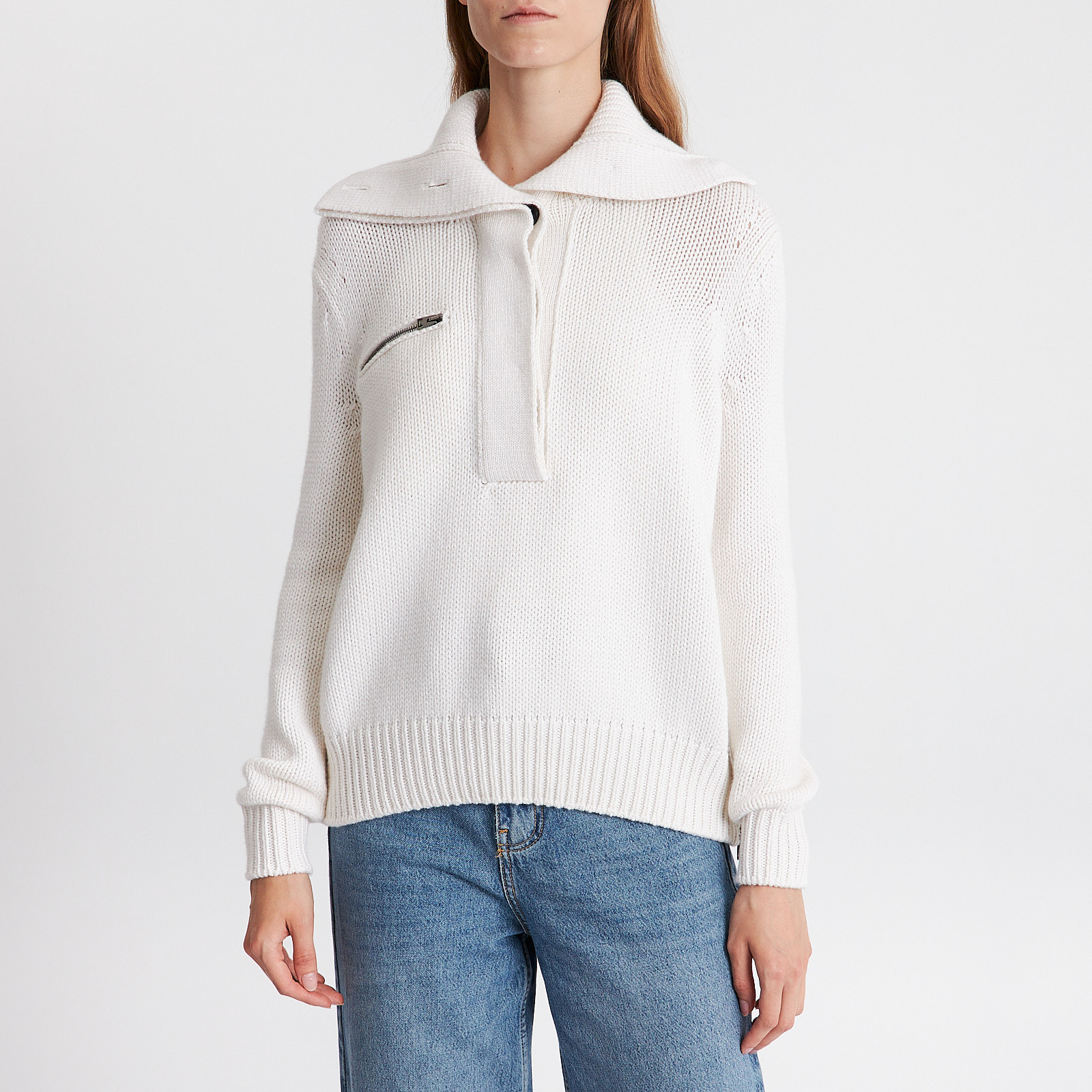 Свитер белого цвета Tom Ford - фото из каталога магазина брендовой одежды Second Friend Store Свитер Tom Ford - купить оригинал в секонд-хенде SFS - 1