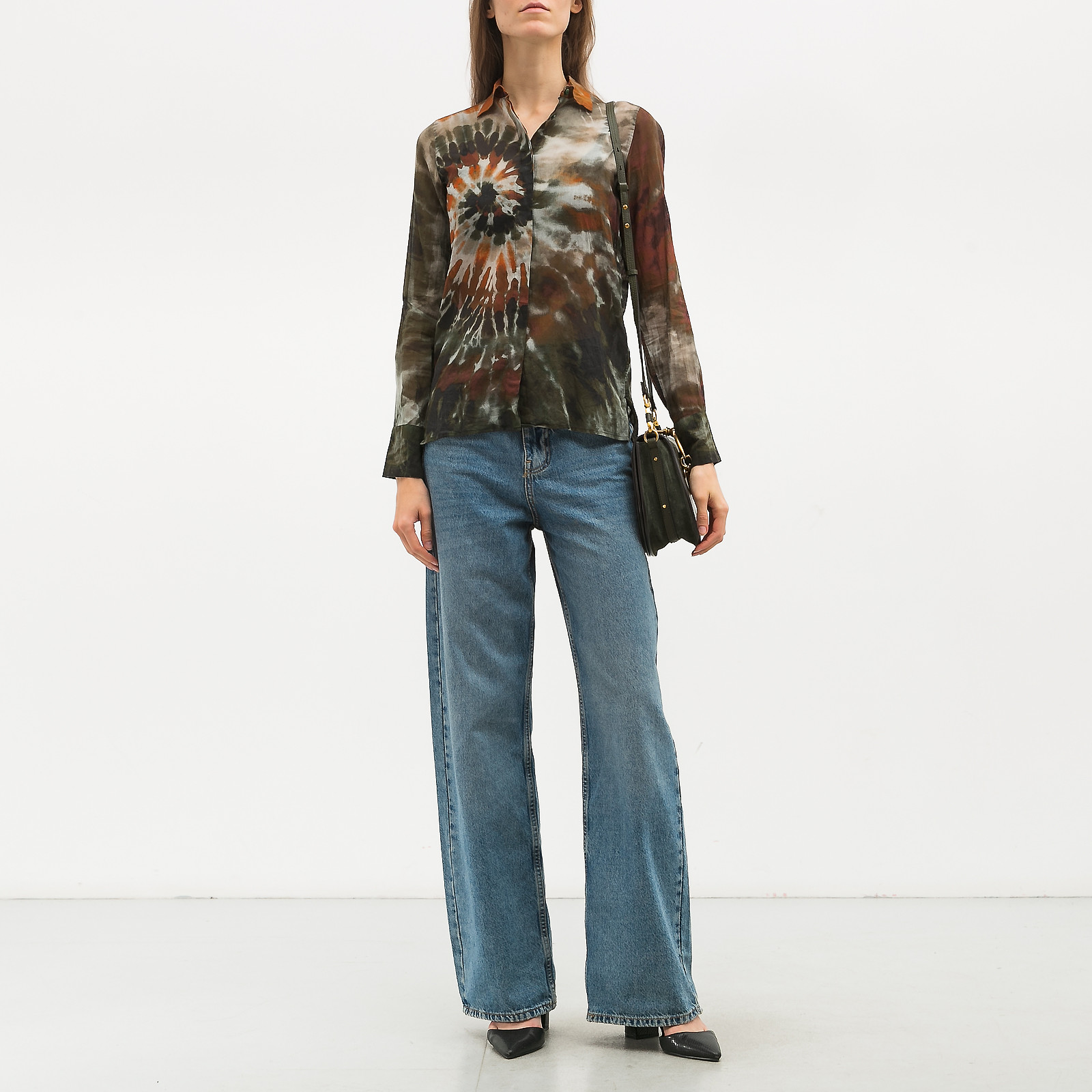 Рубашка зеленого цвета Valentino - фото из каталога магазина брендовой одежды Second Friend Store Рубашка Valentino - купить оригинал в секонд-хенде SFS - 3