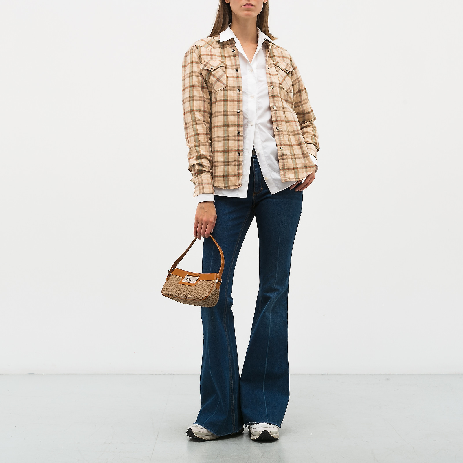 Рубашка бежевого цвета Ralph Lauren - фото из каталога магазина брендовой одежды Second Friend Store Рубашка Ralph Lauren - купить оригинал в секонд-хенде SFS - 2