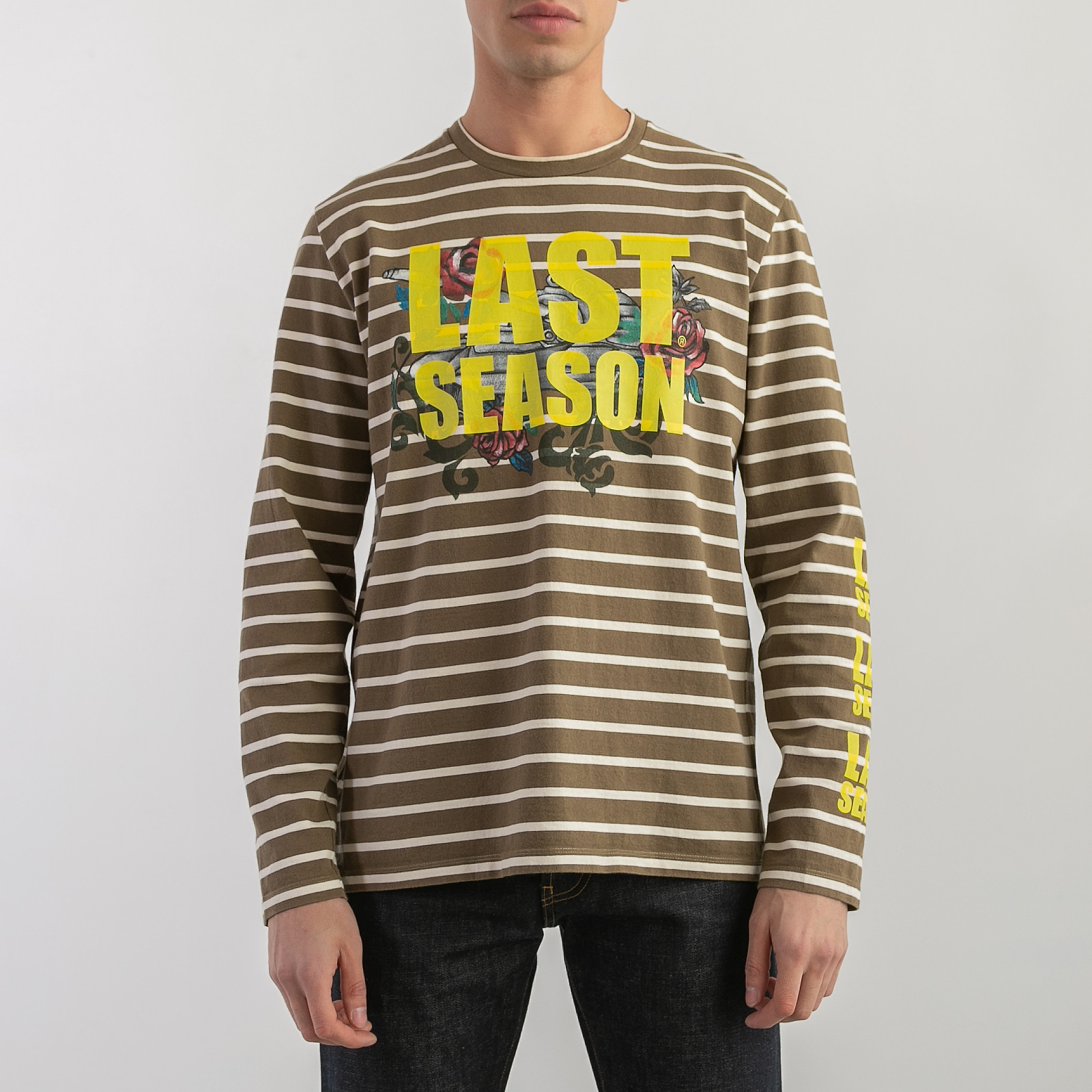 Лонгслив  зеленого цвета Tigran Avetisyan x SFS - фото из каталога магазина брендовой одежды Second Friend Store Лонгслив Tigran Avetisyan x SFS - купить оригинал в секонд-хенде SFS - 1