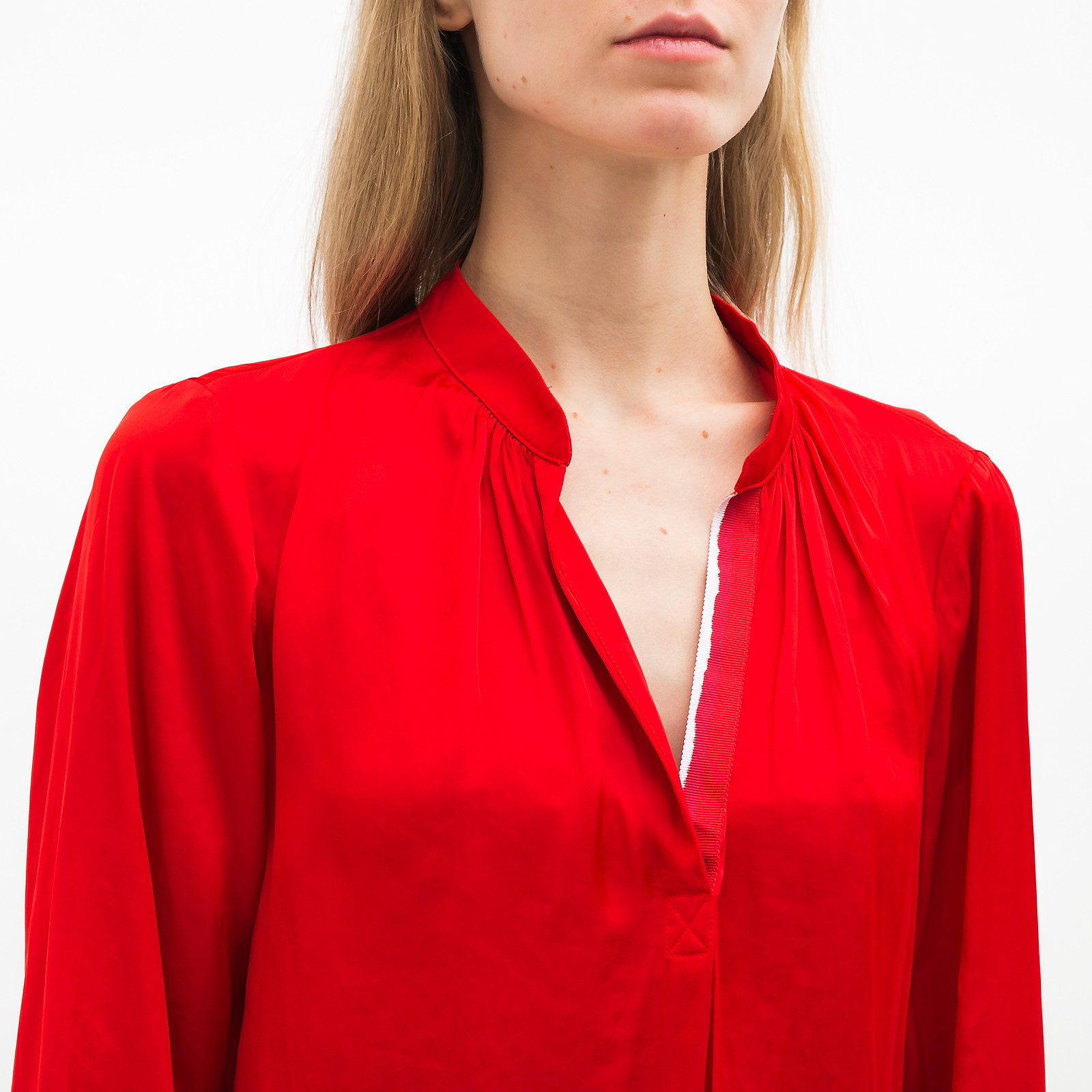 Блуза красного цвета Zadig & Voltaire - фото из каталога магазина брендовой одежды Second Friend Store Блуза Zadig & Voltaire - купить оригинал в секонд-хенде SFS - 4