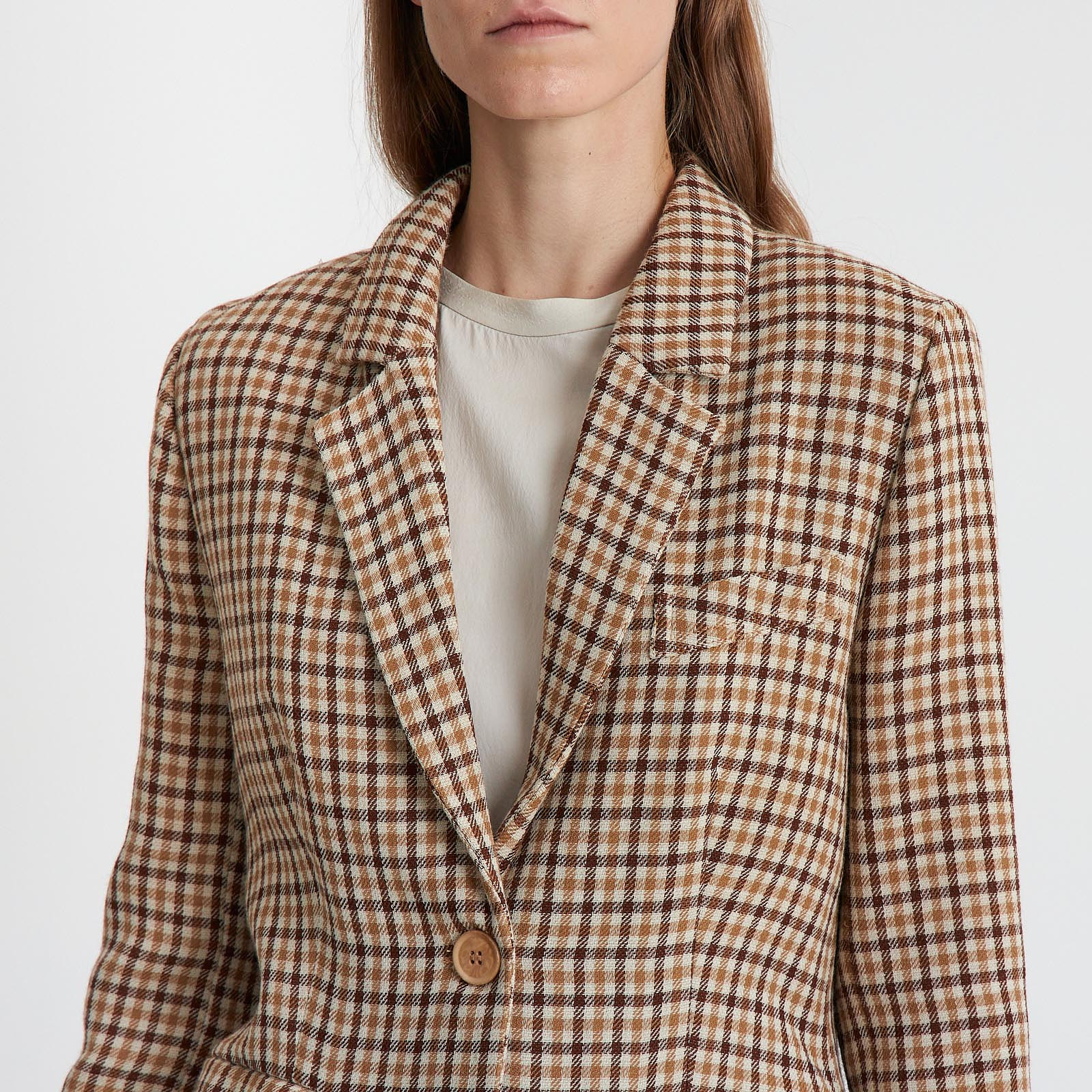 Костюм бежевого цвета Nanushka - фото из каталога магазина брендовой одежды Second Friend Store Костюм Nanushka - купить оригинал в секонд-хенде SFS - 7