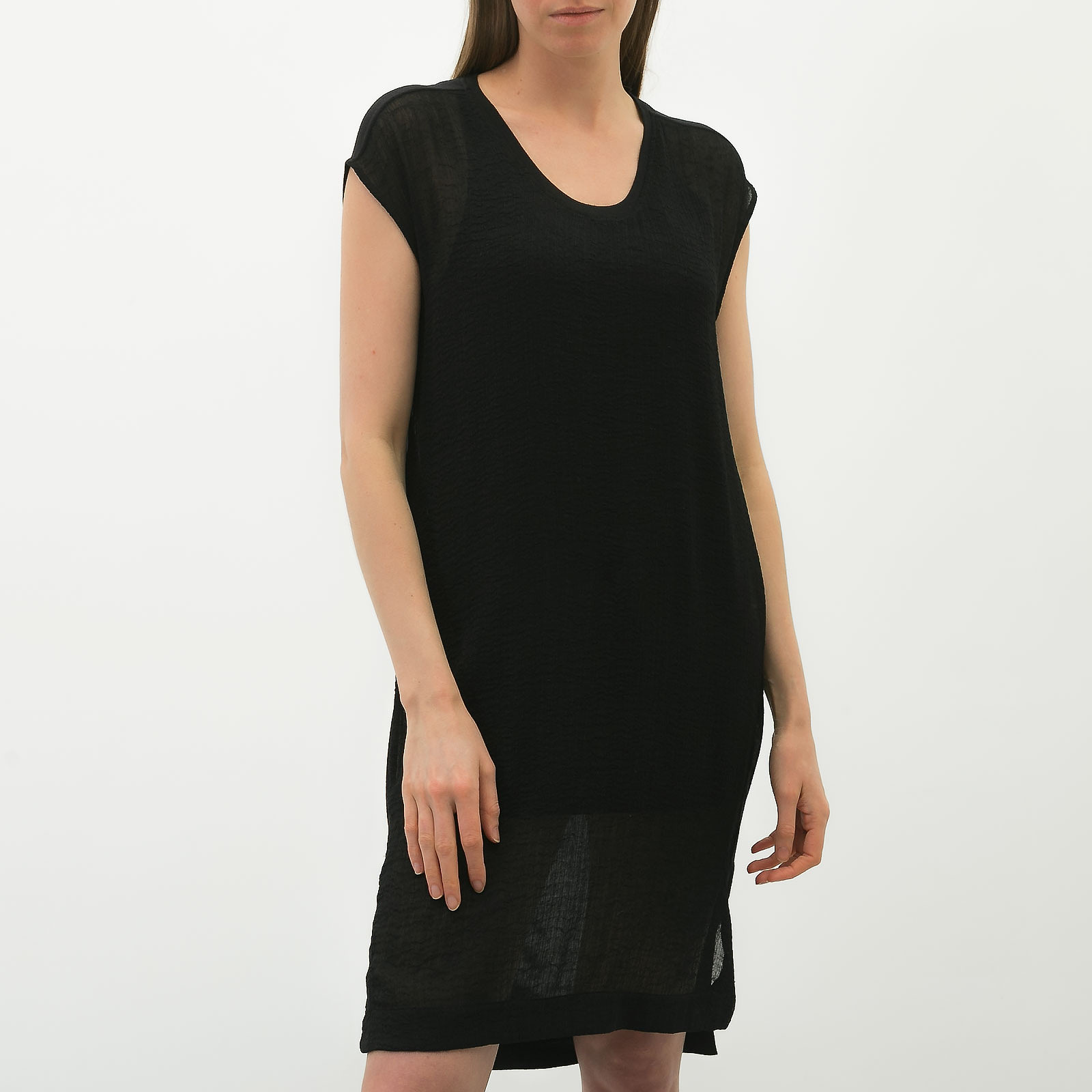 Платье  черного цвета Helmut Lang - фото из каталога магазина брендовой одежды Second Friend Store Платье Helmut Lang - купить оригинал в секонд-хенде SFS - 1
