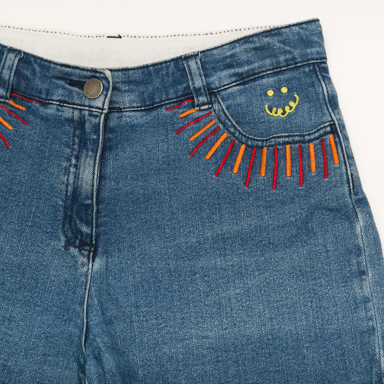 Шорты синего цвета Stella McCartney Kids - фото из каталога магазина брендовой одежды Second Friend Store Шорты Stella McCartney Kids - купить оригинал в секонд-хенде SFS - 3