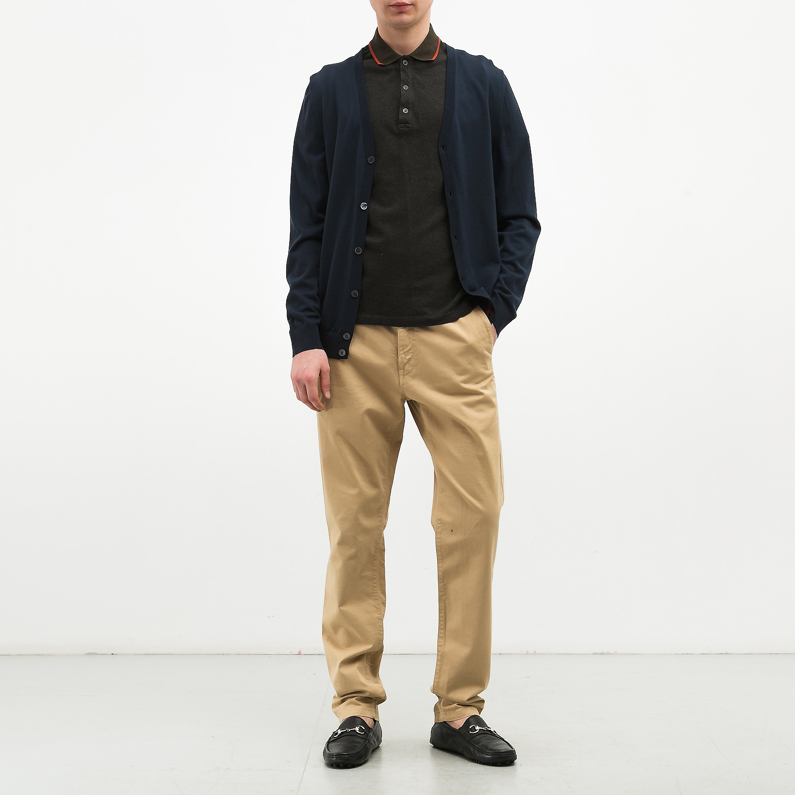 Кардиган синего цвета Gucci - фото из каталога магазина брендовой одежды Second Friend Store Кардиган Gucci - купить оригинал в секонд-хенде SFS - 2