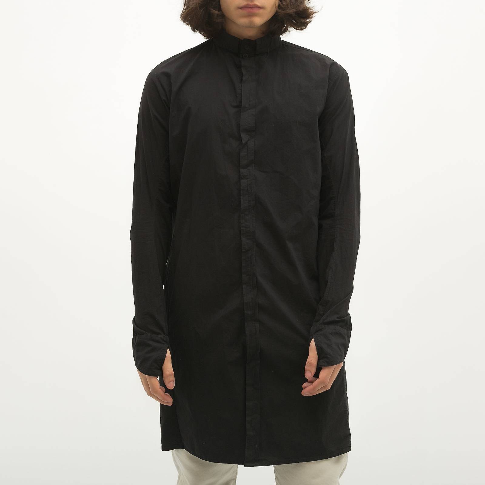 Рубашка черного цвета 11 by Boris Bidjan Saberi - фото из каталога магазина брендовой одежды Second Friend Store Рубашка 11 by Boris Bidjan Saberi - купить оригинал в секонд-хенде SFS - 1