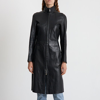 Кожаный плащ Gucci