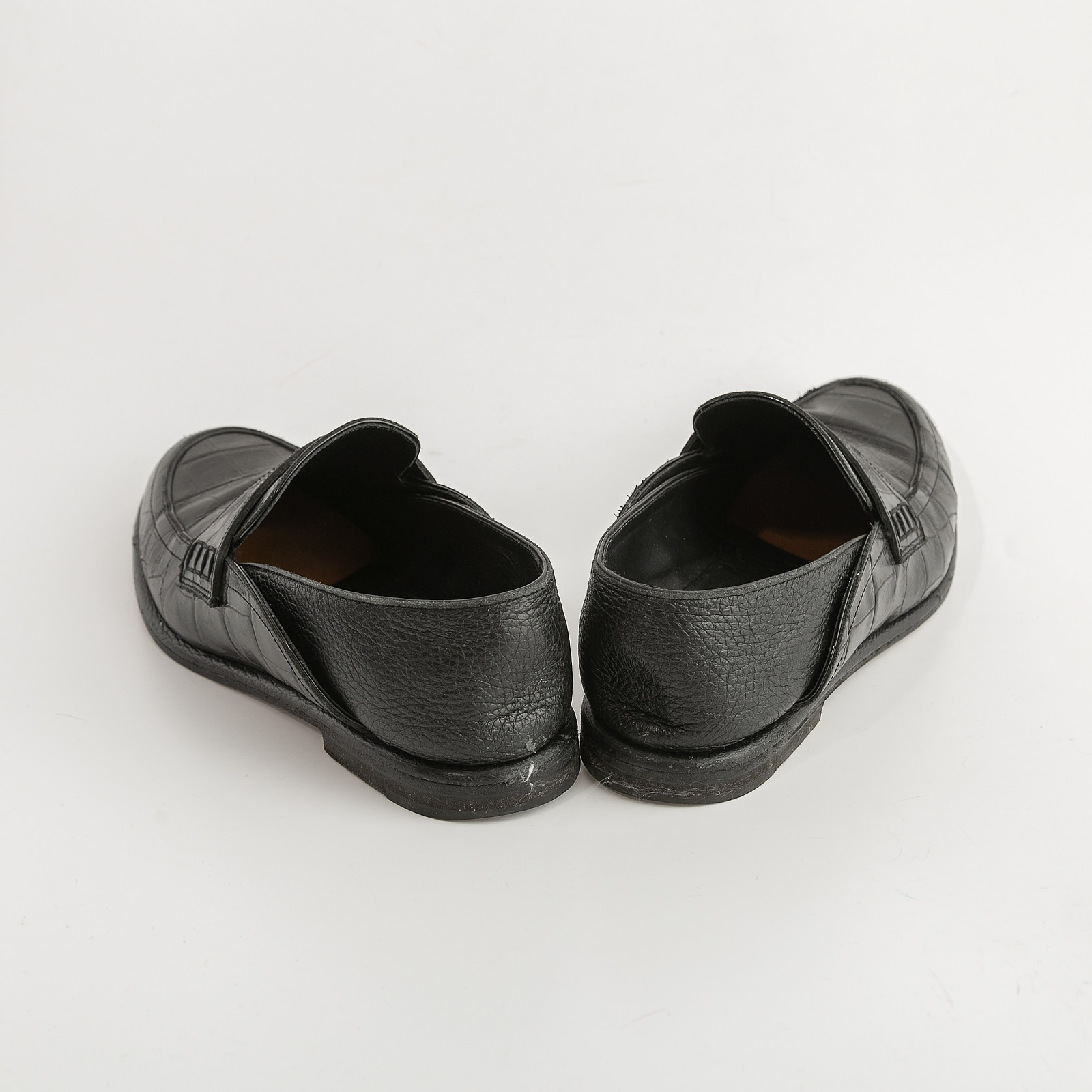 Лоферы  черного цвета Loewe - фото из каталога магазина брендовой одежды Second Friend Store Лоферы Loewe - купить оригинал в секонд-хенде SFS - 3