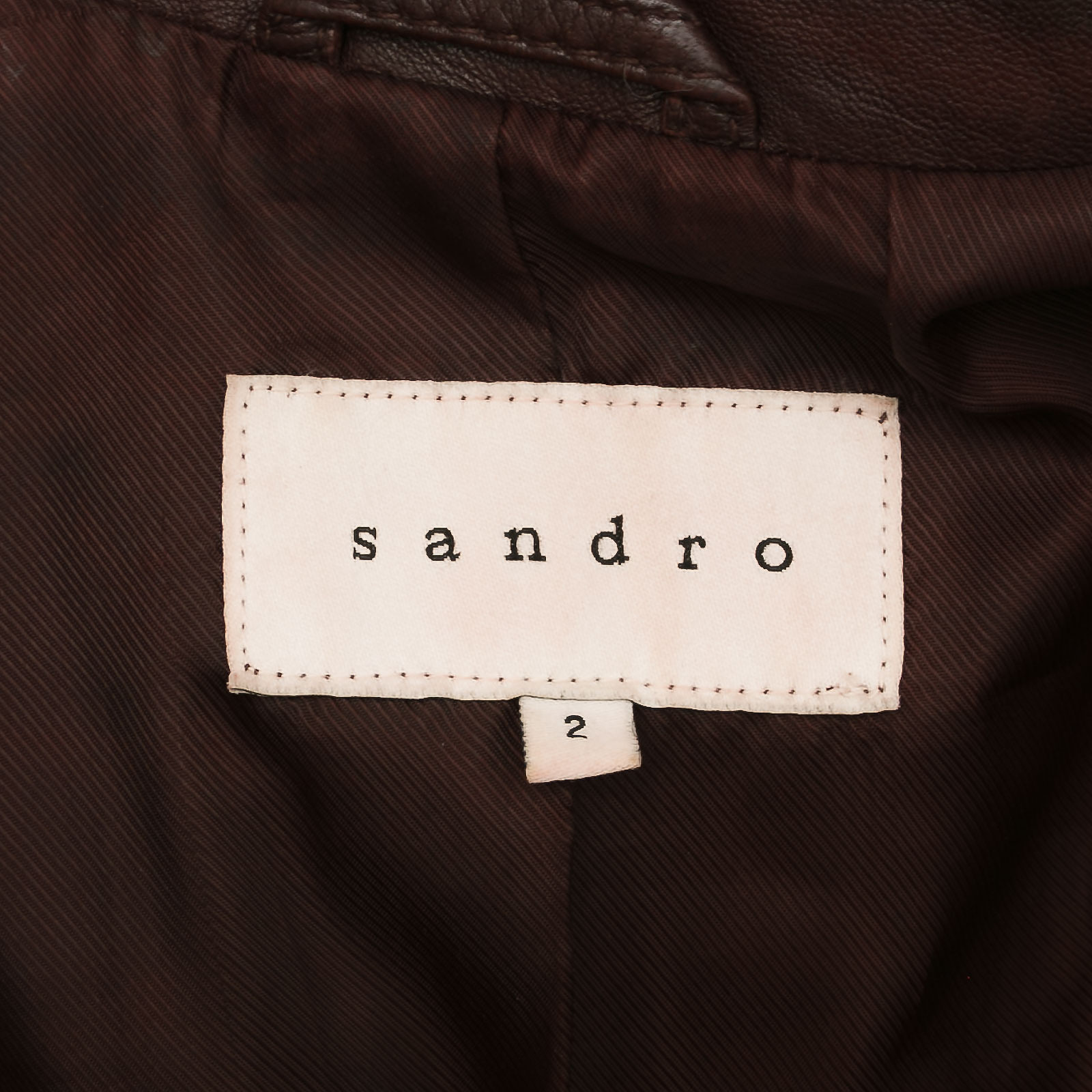 Кожаная куртка Sandro - купить оригинал в секонд-хенде SFS