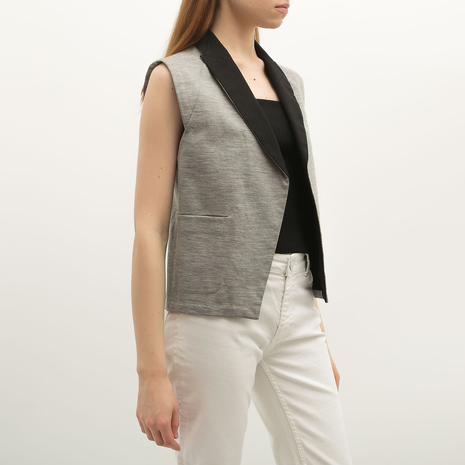 Жилет серого цвета Alexander Wang - фото из каталога магазина брендовой одежды Second Friend Store Жилет Alexander Wang - купить оригинал в секонд-хенде SFS - 3