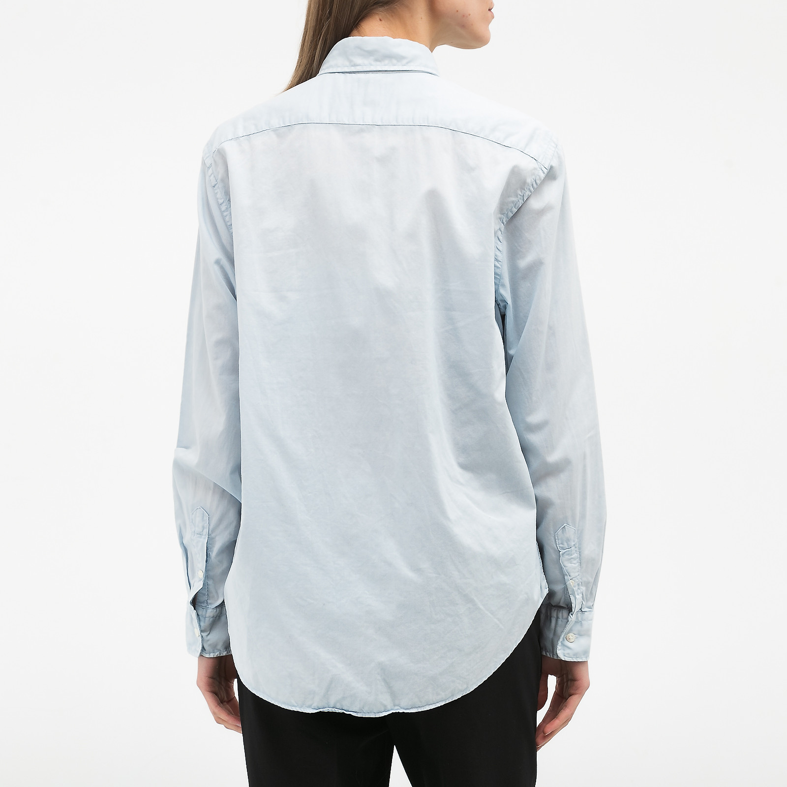 Рубашка голубого цвета Polo Ralph Lauren - фото из каталога магазина брендовой одежды Second Friend Store Рубашка Polo Ralph Lauren - купить оригинал в секонд-хенде SFS - 2